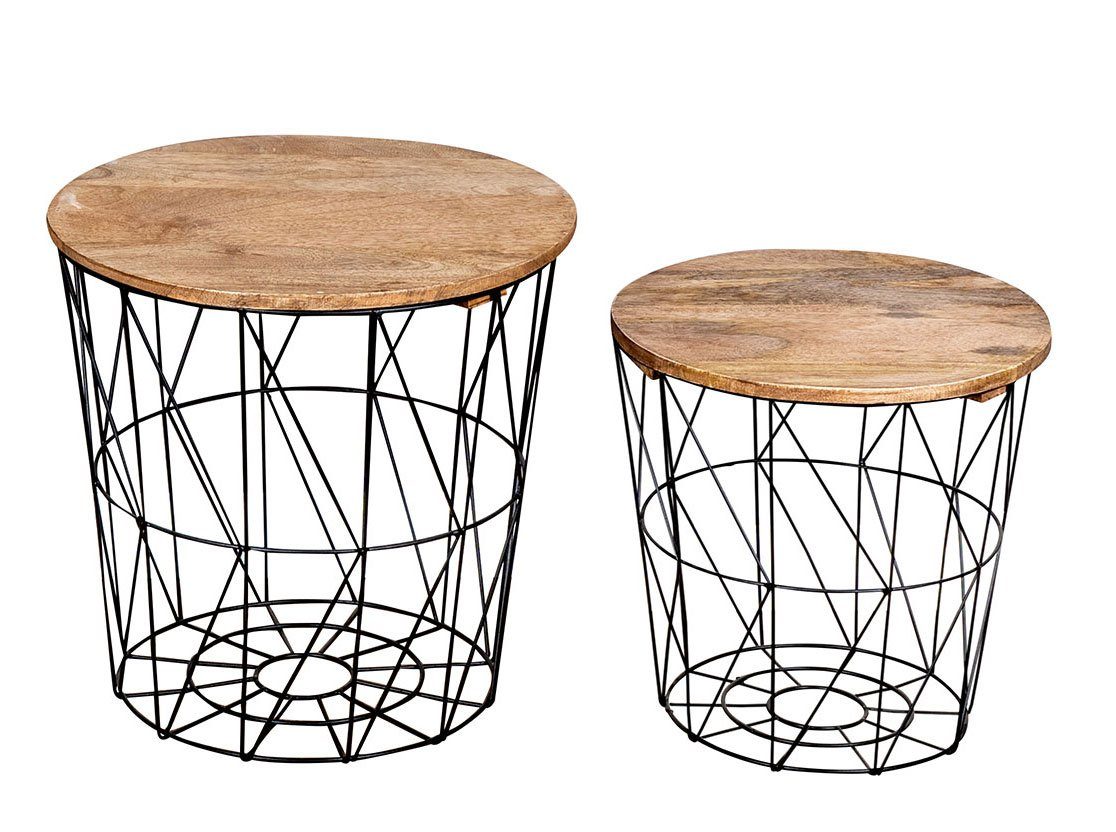 Levandeo® Couchtisch, 2er Set Beistelltisch Metall günstig online kaufen