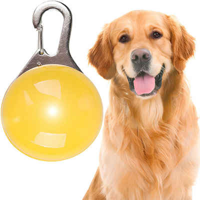 Retoo Tier-Halsband Leuchtanhänger Hunde Leuchthalsband Led Hundehalsband Led Anhänger, Einfach zu bedienen, Verbessert die Sichtbarkeit Ihres Haustiers