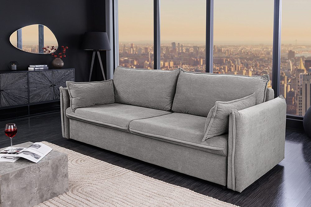 riess-ambiente Schlafsofa APARTMENT 215cm grau · günstig online kaufen