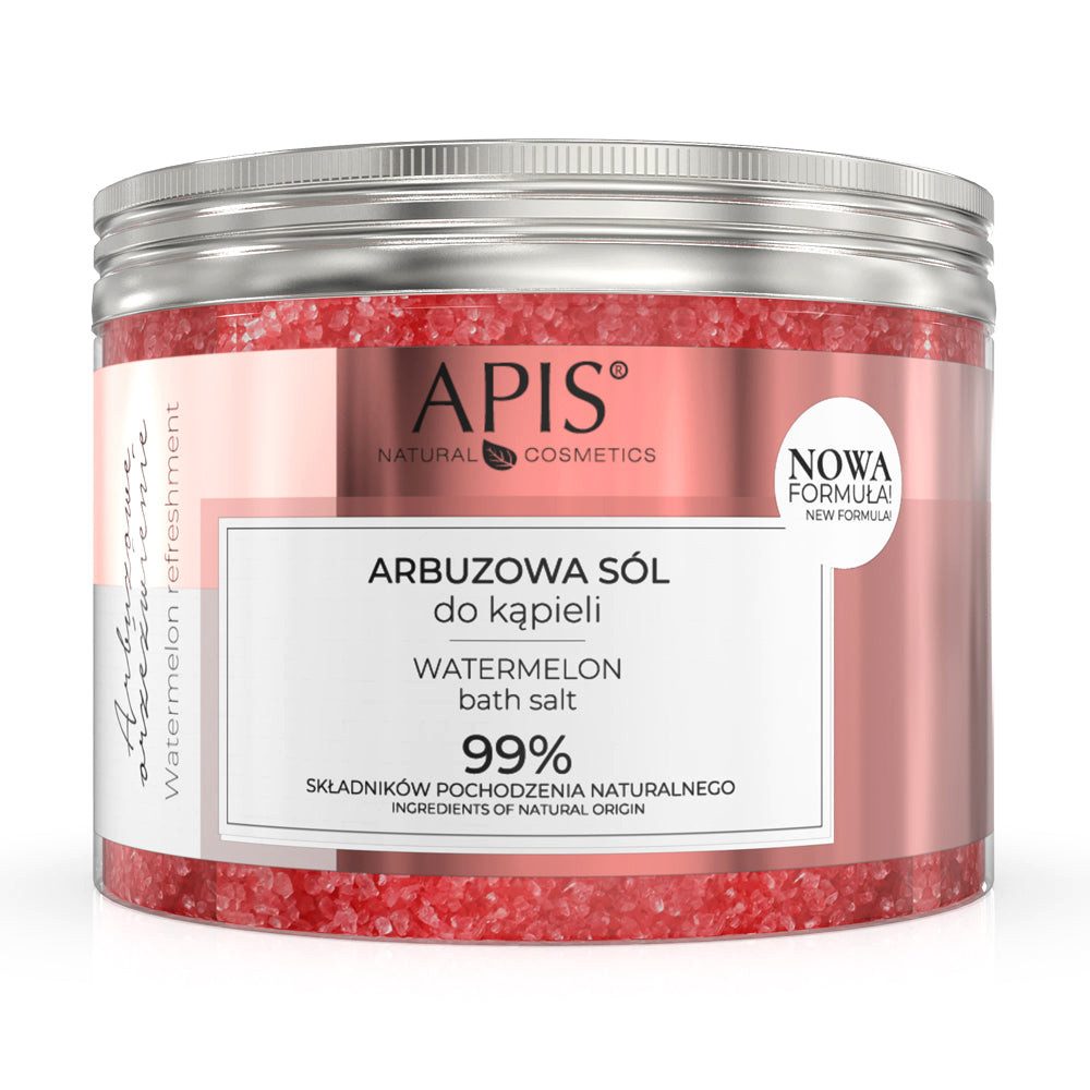 Apis Natural Cosmetics Badesalz APIS WATERMELON REFRESHMENT, Wassermelonen-Badesalz, 650 g