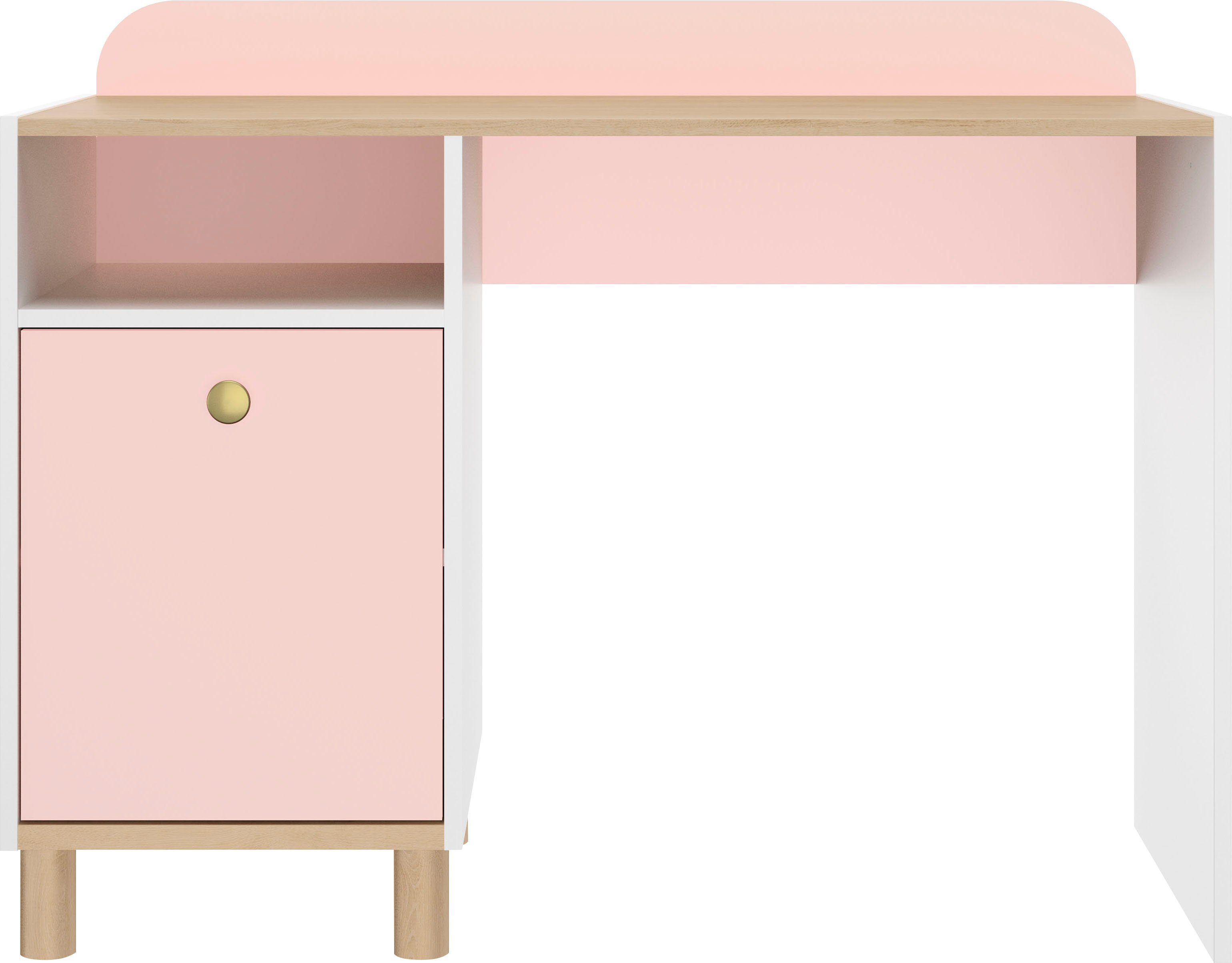 Gami Schreibtisch Romy (1-St), Elegantes Design für eine sanfte und feminine Atmosphäre.
