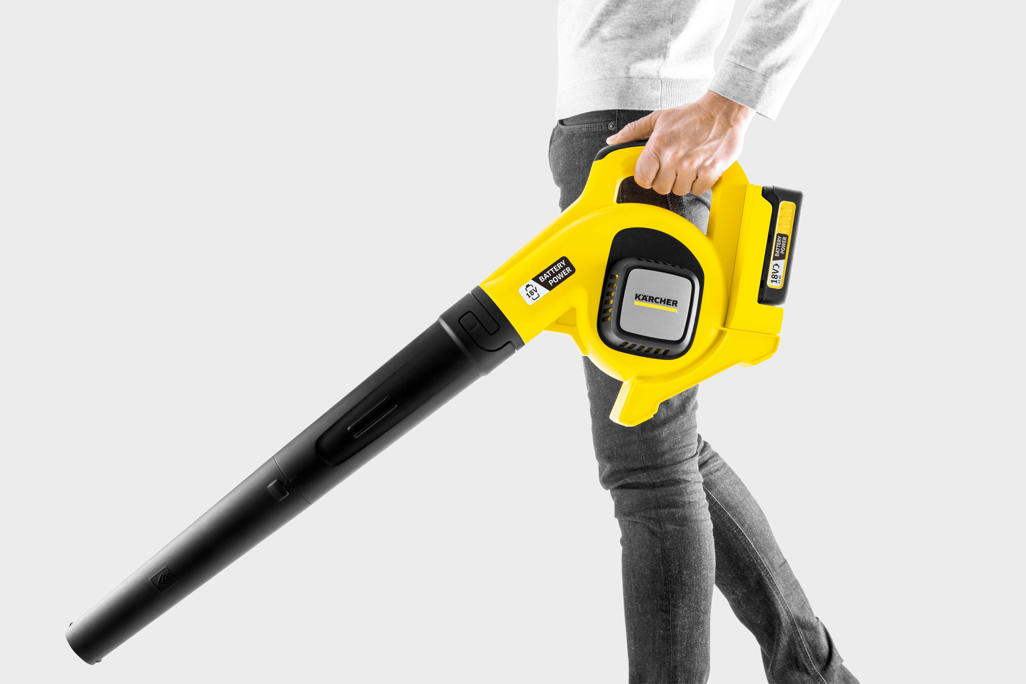 KÄRCHER Akku-Laubbläser LBL 2 BATTERY SET, mit Gebläserohr, Akku und Ladegerät, 220 m²/h