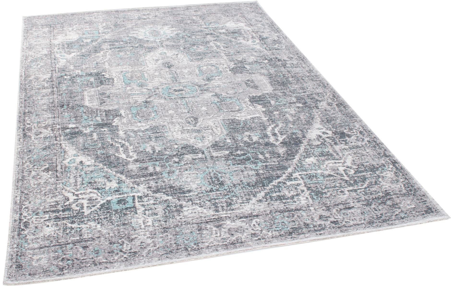 TOM TAILOR HOME Teppich Funky Orient Tabriz, rechteckig, Höhe: 5 mm, Kurzflor, Orient-Optik, Vintage Design, auch als Läufer