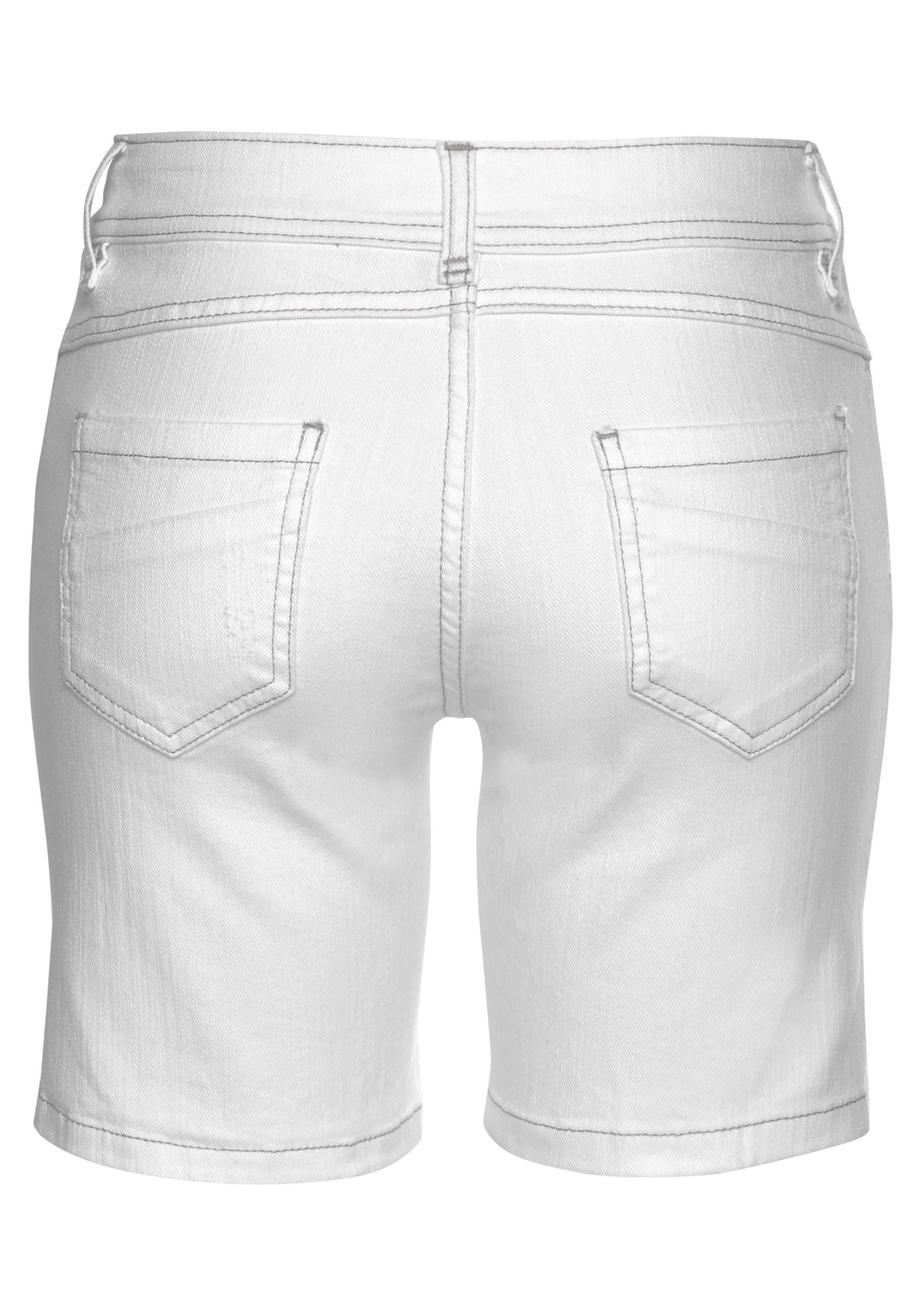 s.Oliver Shorts aus bequemer Baumwollqualität mit Stretch Bermudas zum Krempeln, kurze Hose, Sommerhose, Sommershorts – Bild 4 von 5