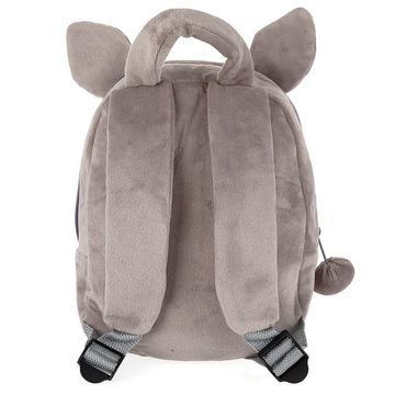 GalaxyCat Daypack Kinder Rucksack für kleine Totoro Fans aus weichem Plüsch, Kinder Rucksack in Totoro Form