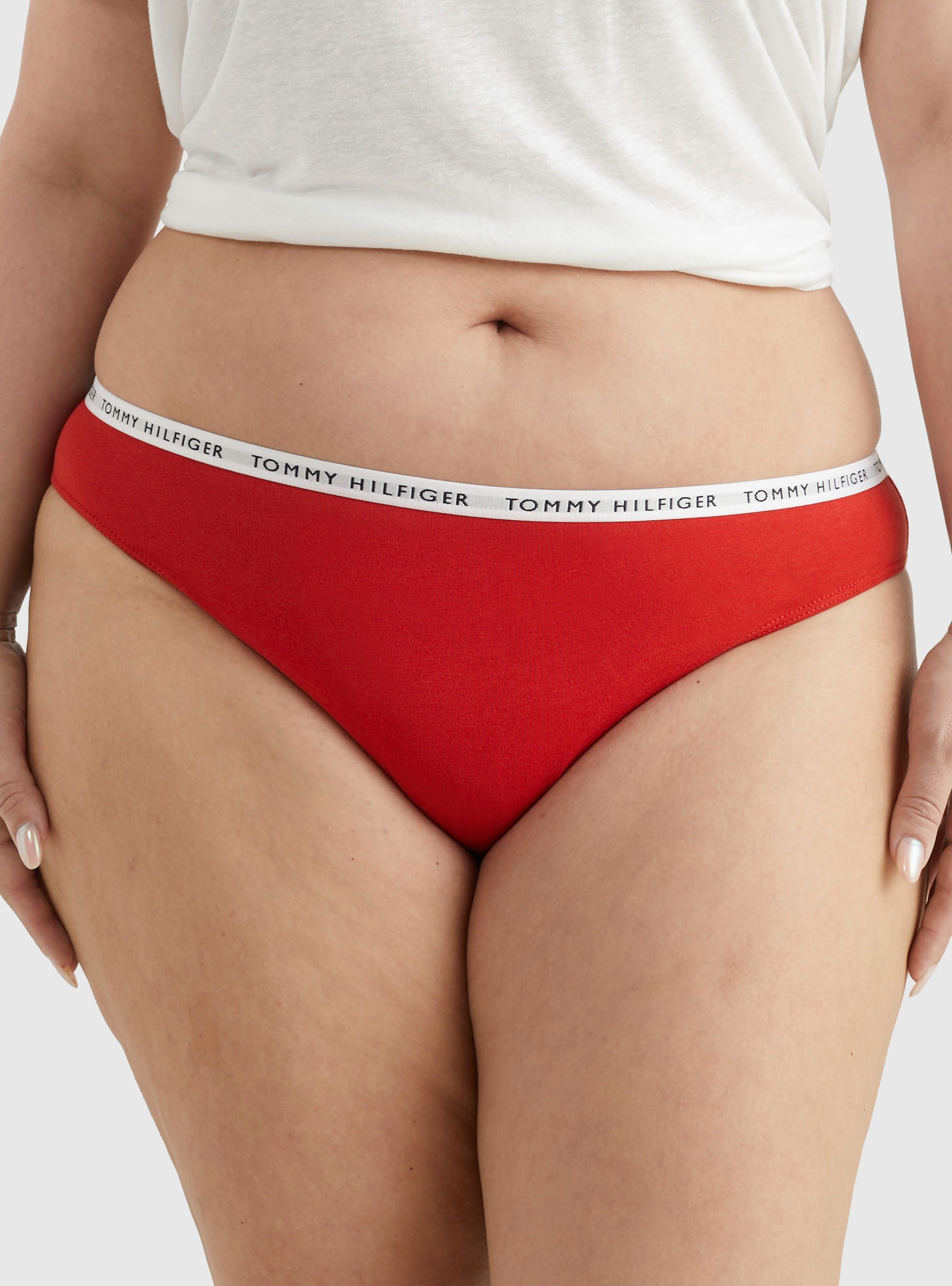 Tommy Hilfiger Underwear Bikinislip (Set, mit 3er-Pack) dem 3-St., Logo auf Taillenbund