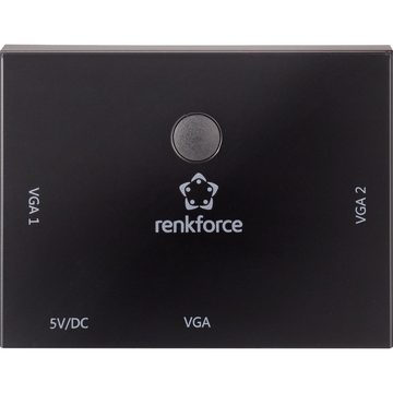 Renkforce Renkforce 2 Port VGA-Switch bidirektional verwendbar Full HD 1080p @ Netzwerk-Adapter