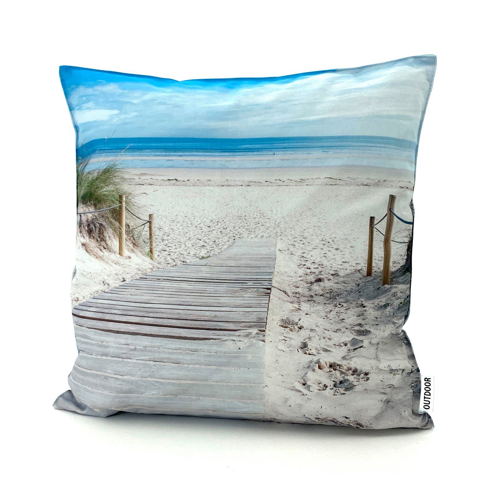 heimtexland Декоративные подушки Outdoorkissen 45x45 Outdoor Garten Deko Подушки, Lotus Effekt, schmutz- und wasserabweisend, inkl. Füllung