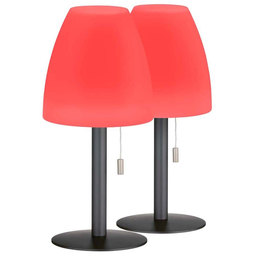 RGB H Gartenlampe Akku cm- 30 Außen-Tischleuchte, IP44 Tischleuchte LED etc-shop Außenleuchte