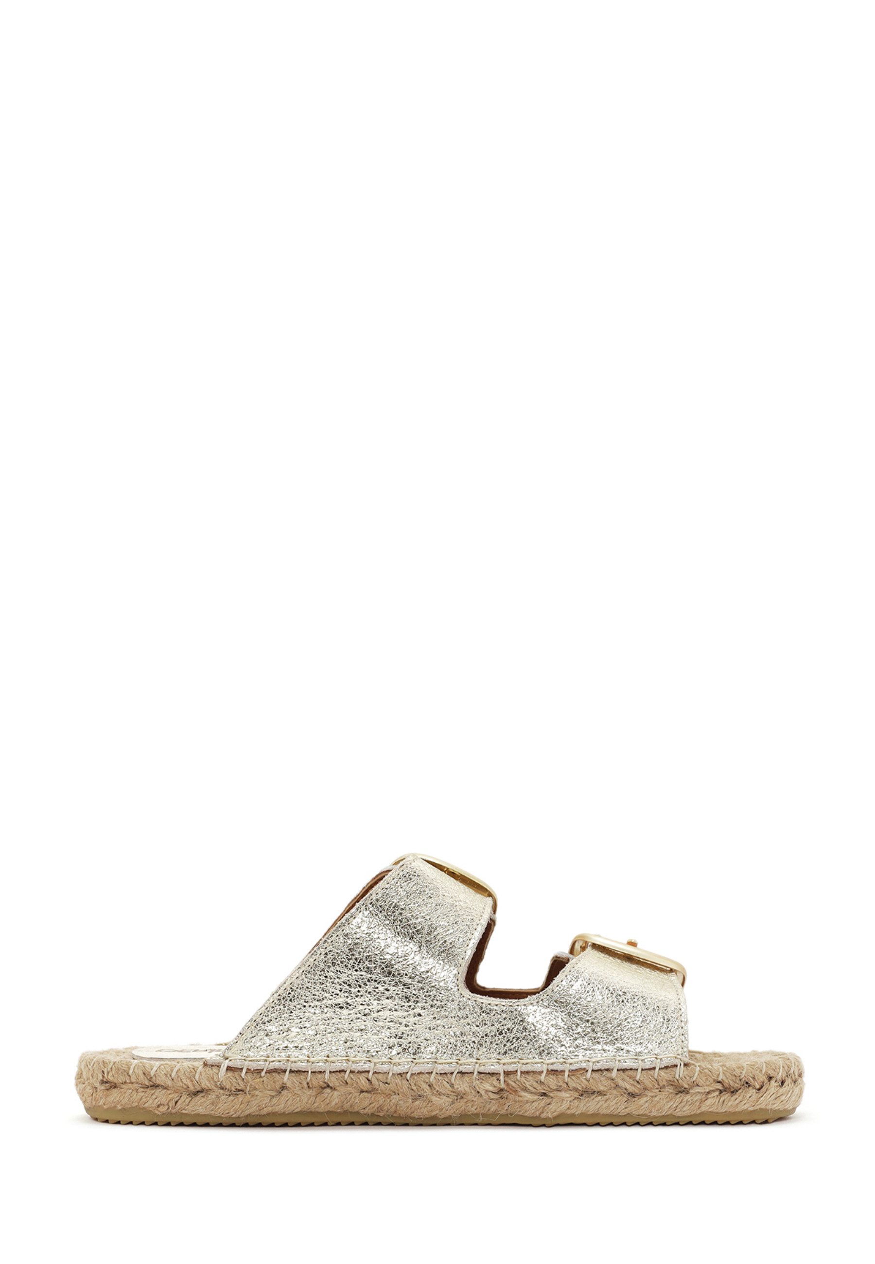 Derimod Pantoletten aus Leder Espadrille