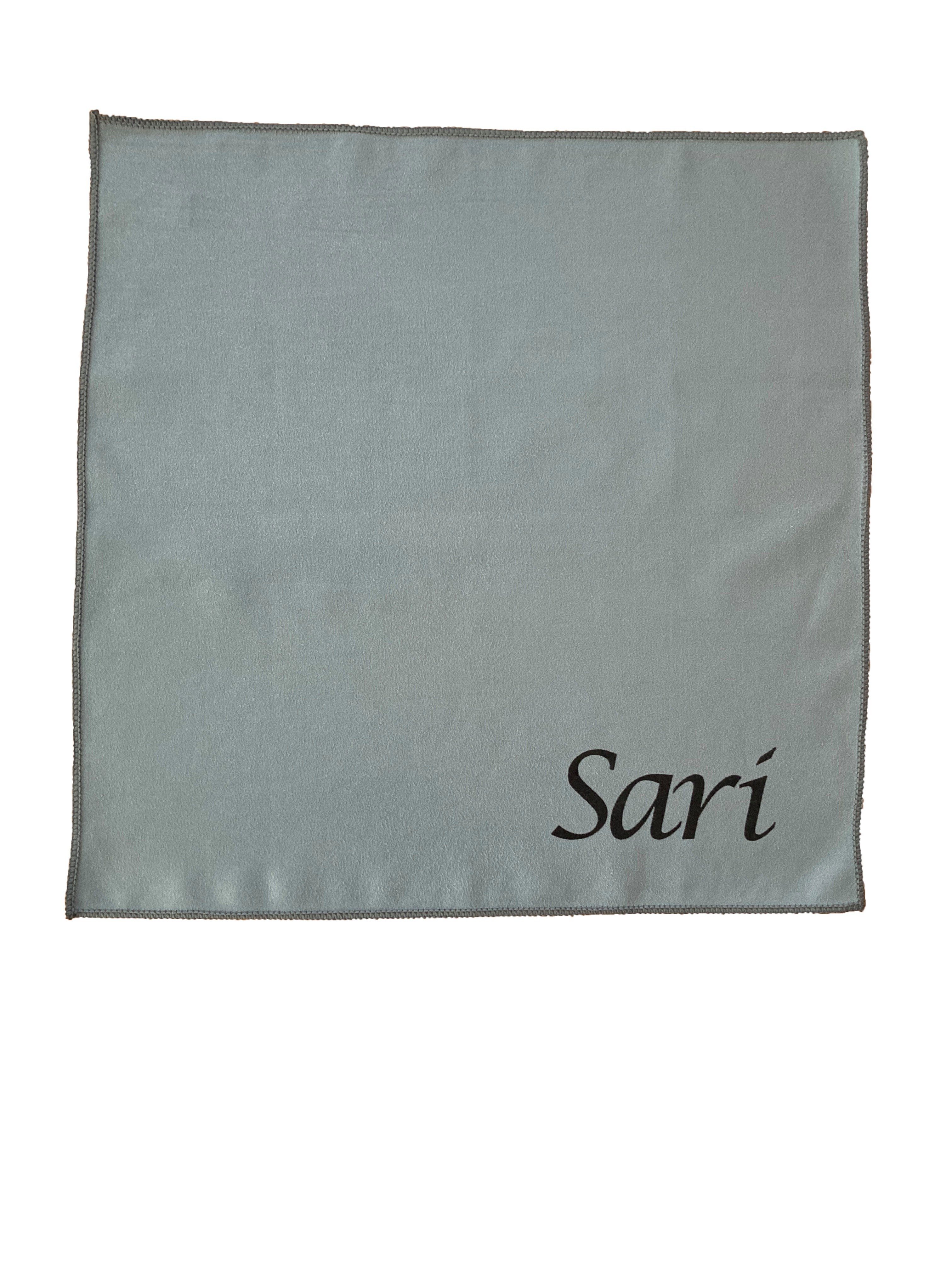 Sari hochwertiges Mikrofasertuch / Schuhputztuch in Grau 35x35 cm Schuhputztuch (1-tlg)