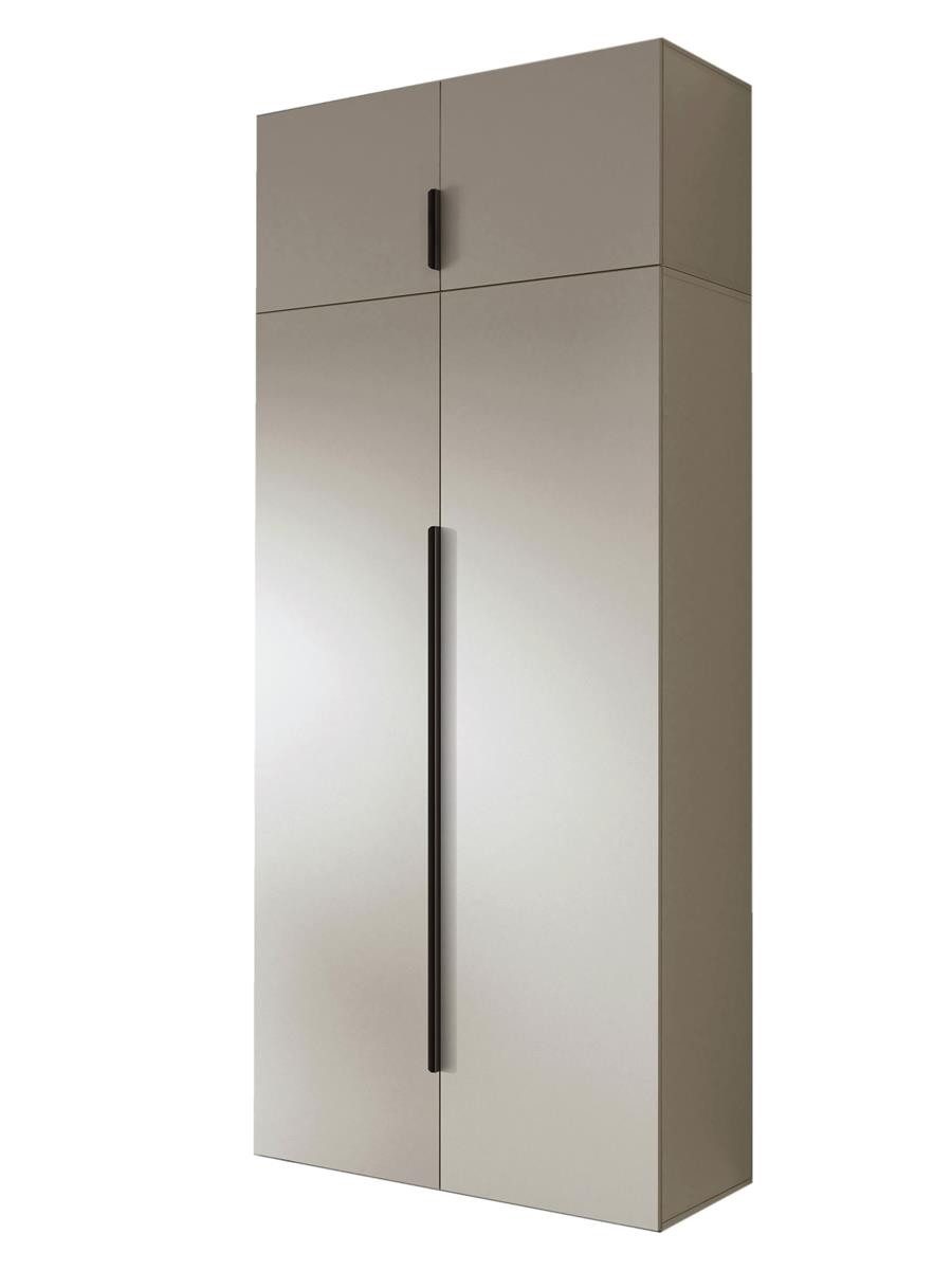 Compleo Kleiderschrank zwei Türen, Aufsatz als Option, Drehtürenschrank STE günstig online kaufen