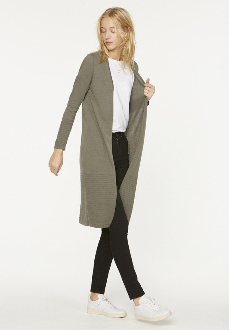 Armedangels Longstrickjacke Lousianne Damen Cardigan lang Weste Bolero Strickjacke Пуловеры Bio in Unifarbe