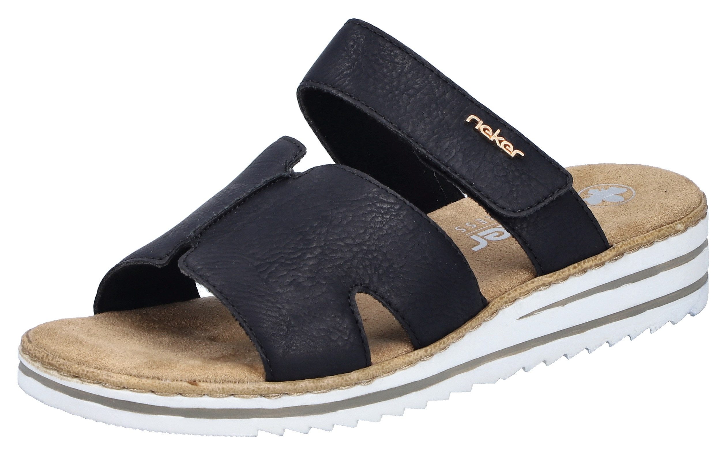 Rieker Pantolette Sommerschuh, Keilabsatz, Hausschuh, Schlappen günstig online kaufen