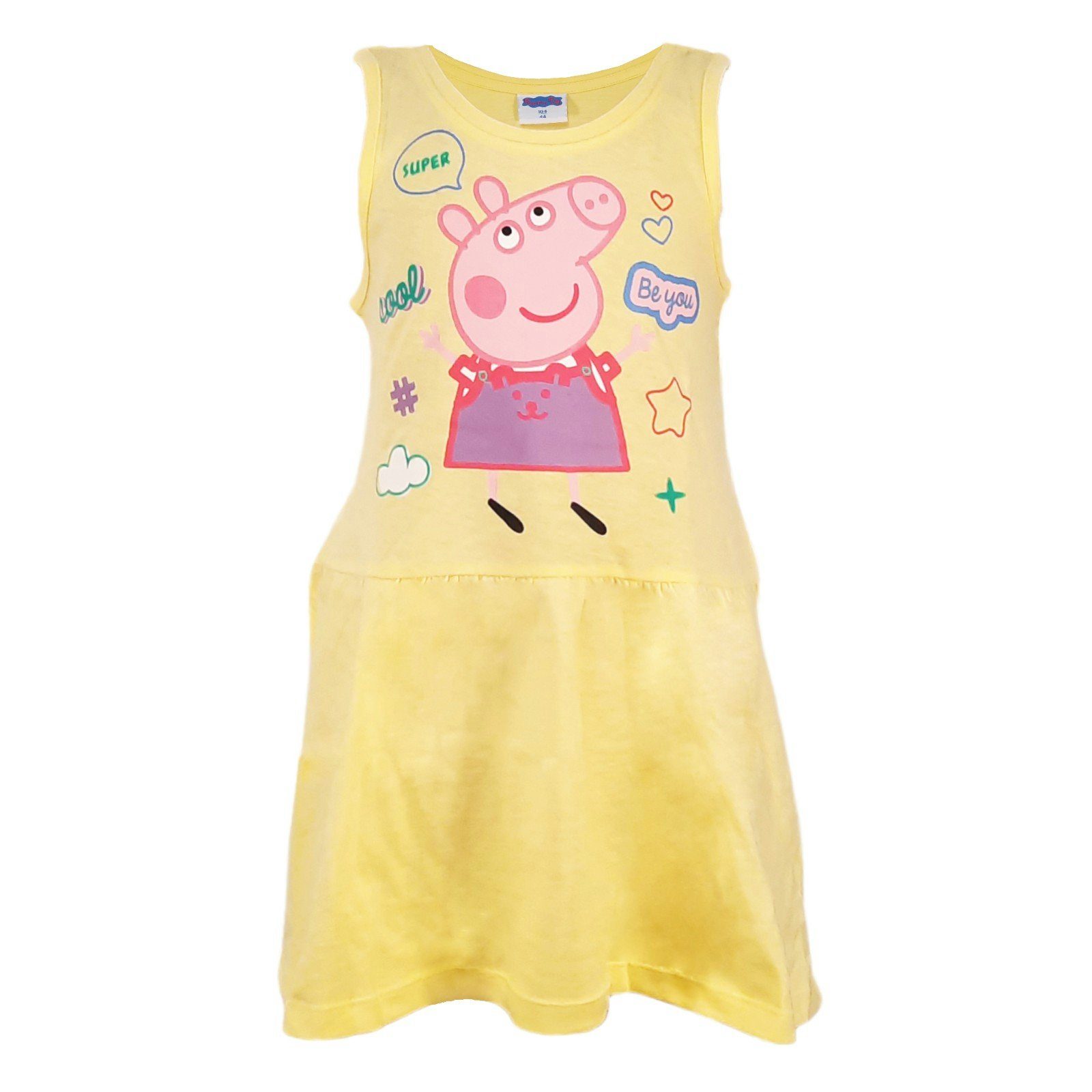 Peppa Pig 92 Peppa Kleid Wutz Baumwolle Kinder Mädchen 116, Gr. bis Sommerkleid 100