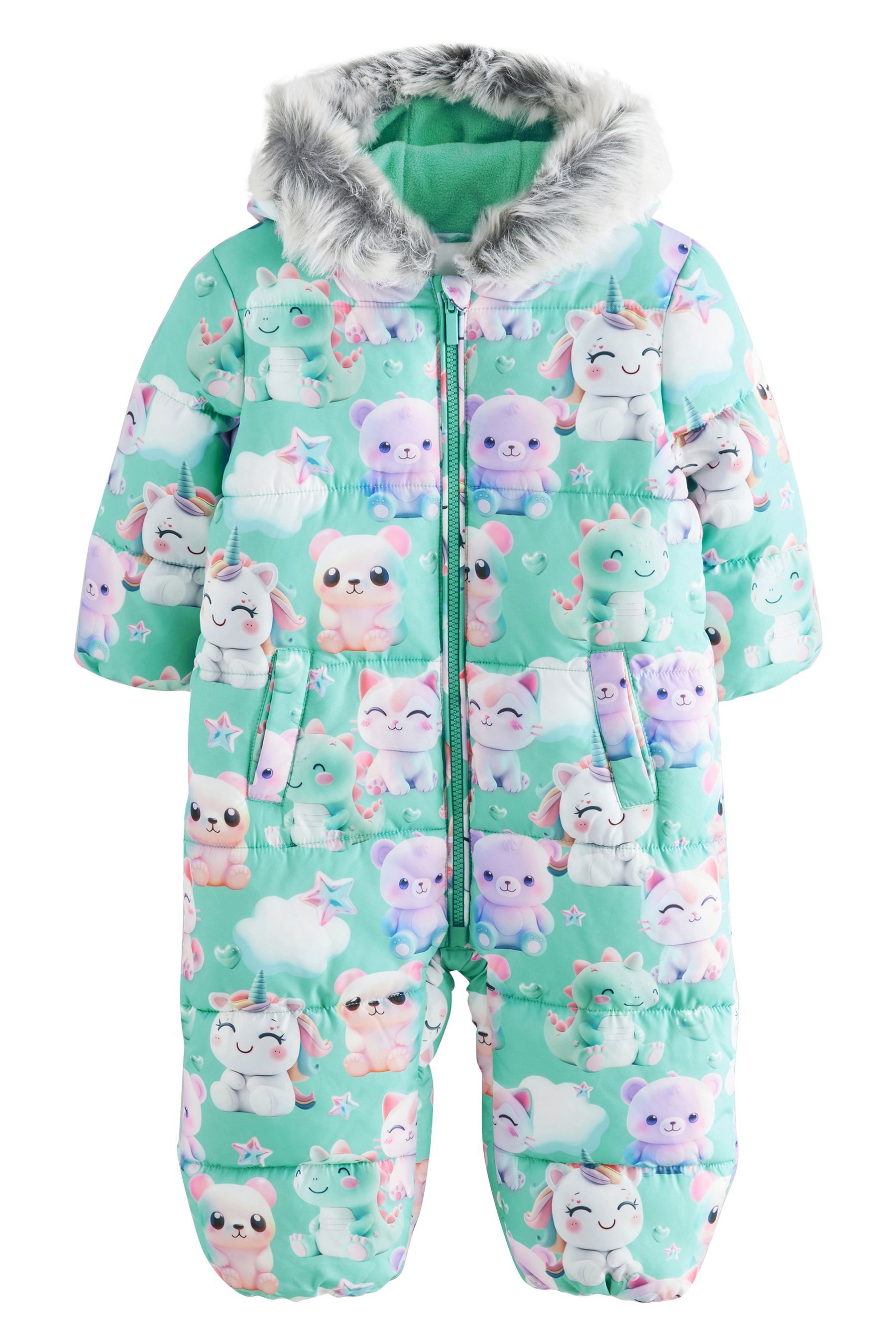 Next Schneeoverall Wasserabweisende Schneeanzug mit Print günstig online kaufen