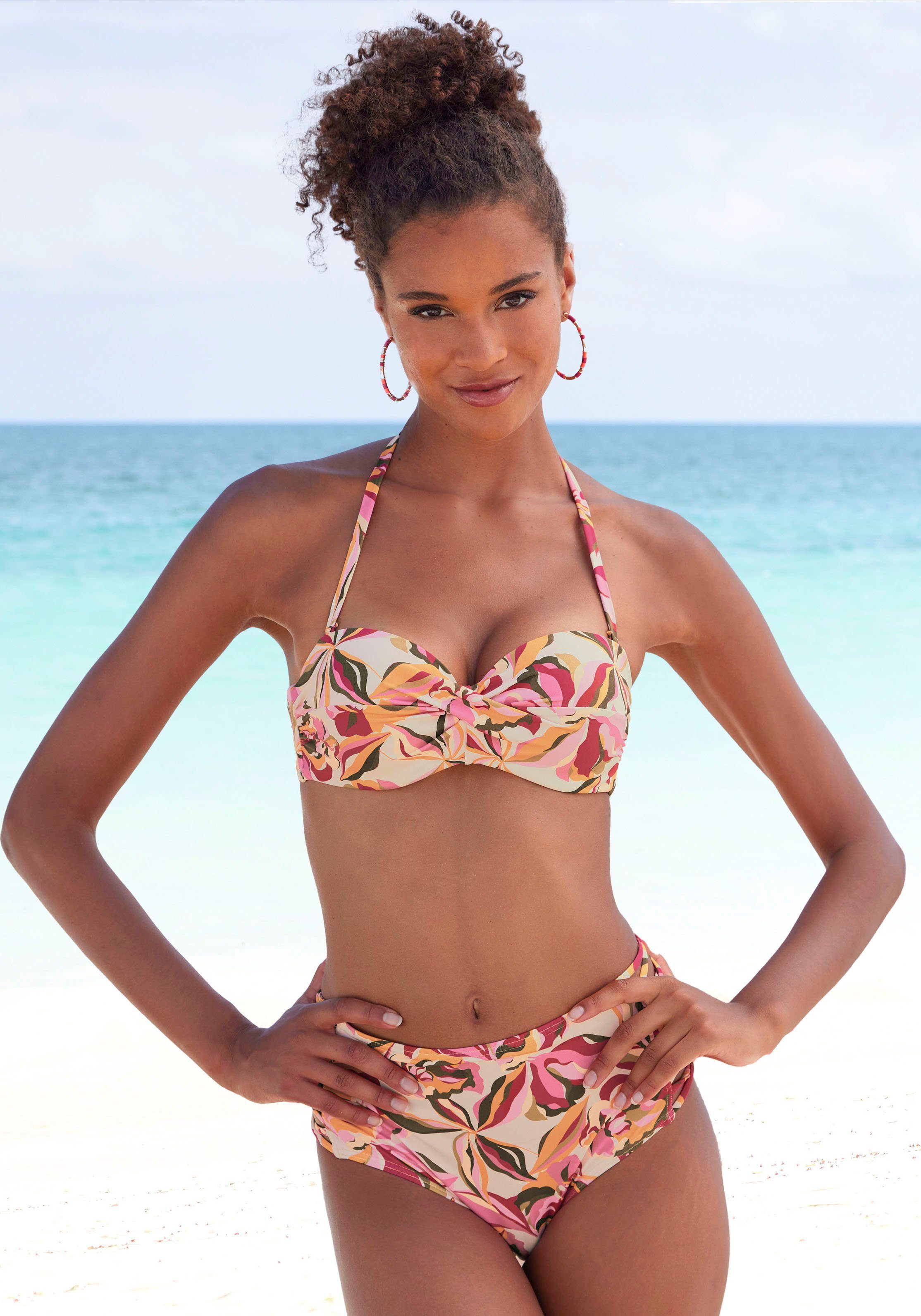 s.Oliver Bügel-Bandeau-Bikini-Top Bauhinia, im floralen Design günstig online kaufen
