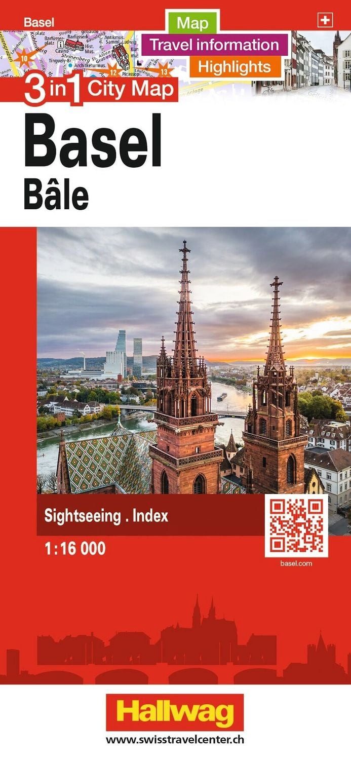 Hallwag Stadtplan Basel / diverse, 3 in 1: Stadtplan, Reiseinformationen und Highlights!
