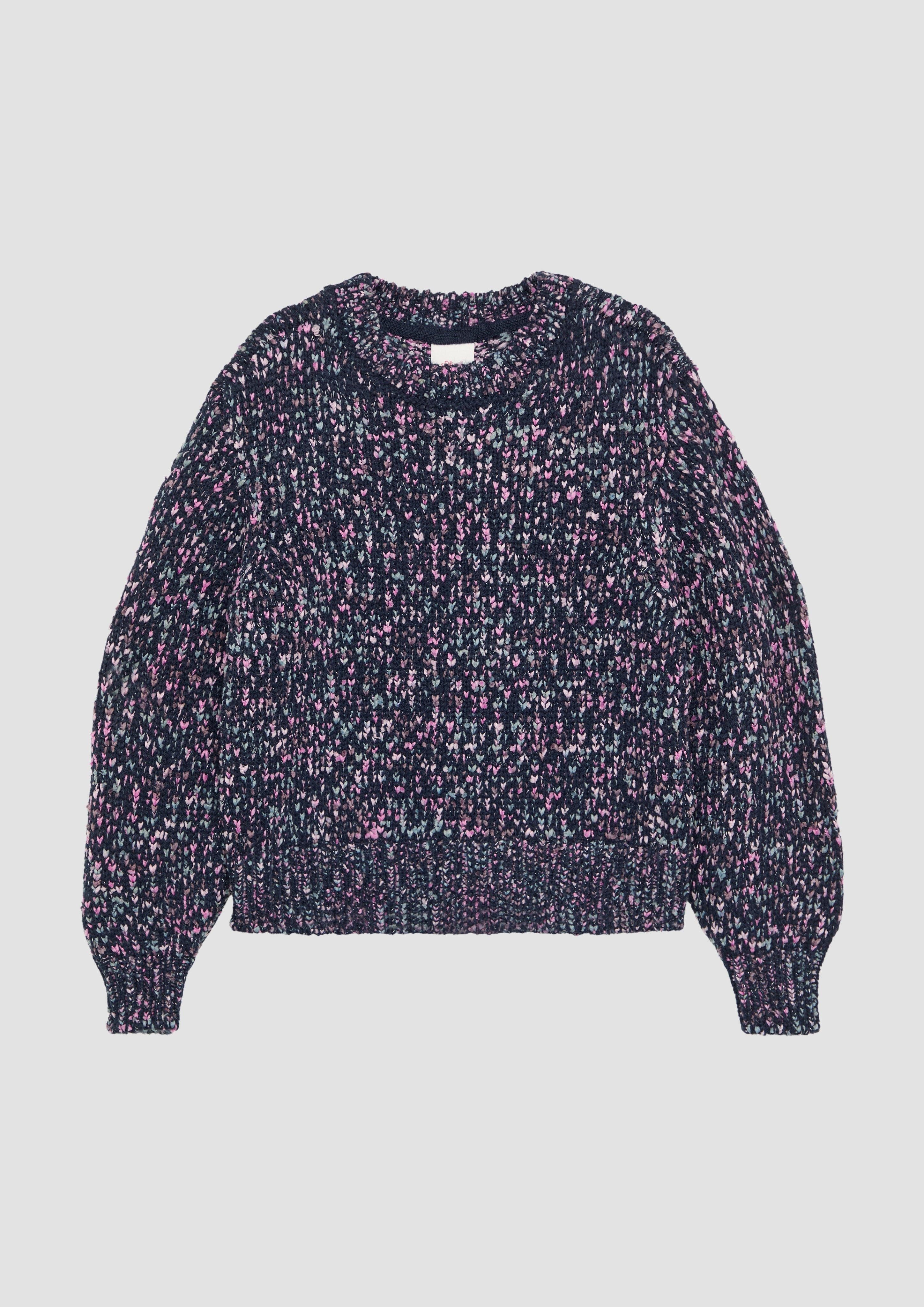 Strickpullover Strickpullover mit Glitzer-Garn