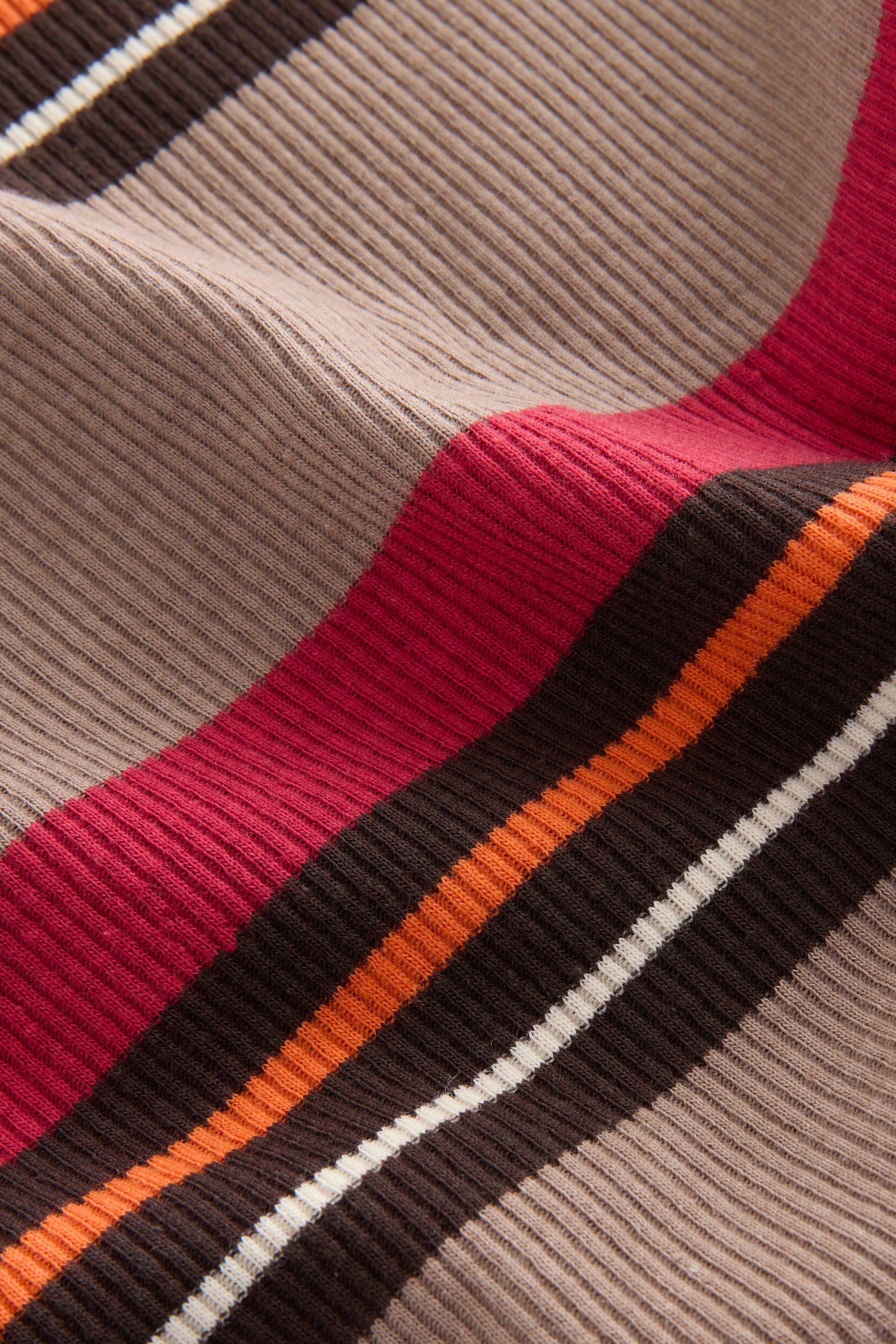 Next Blusenshirt Geripptes Oberteil mit Rollkragen und Streifen (1-tlg) günstig online kaufen