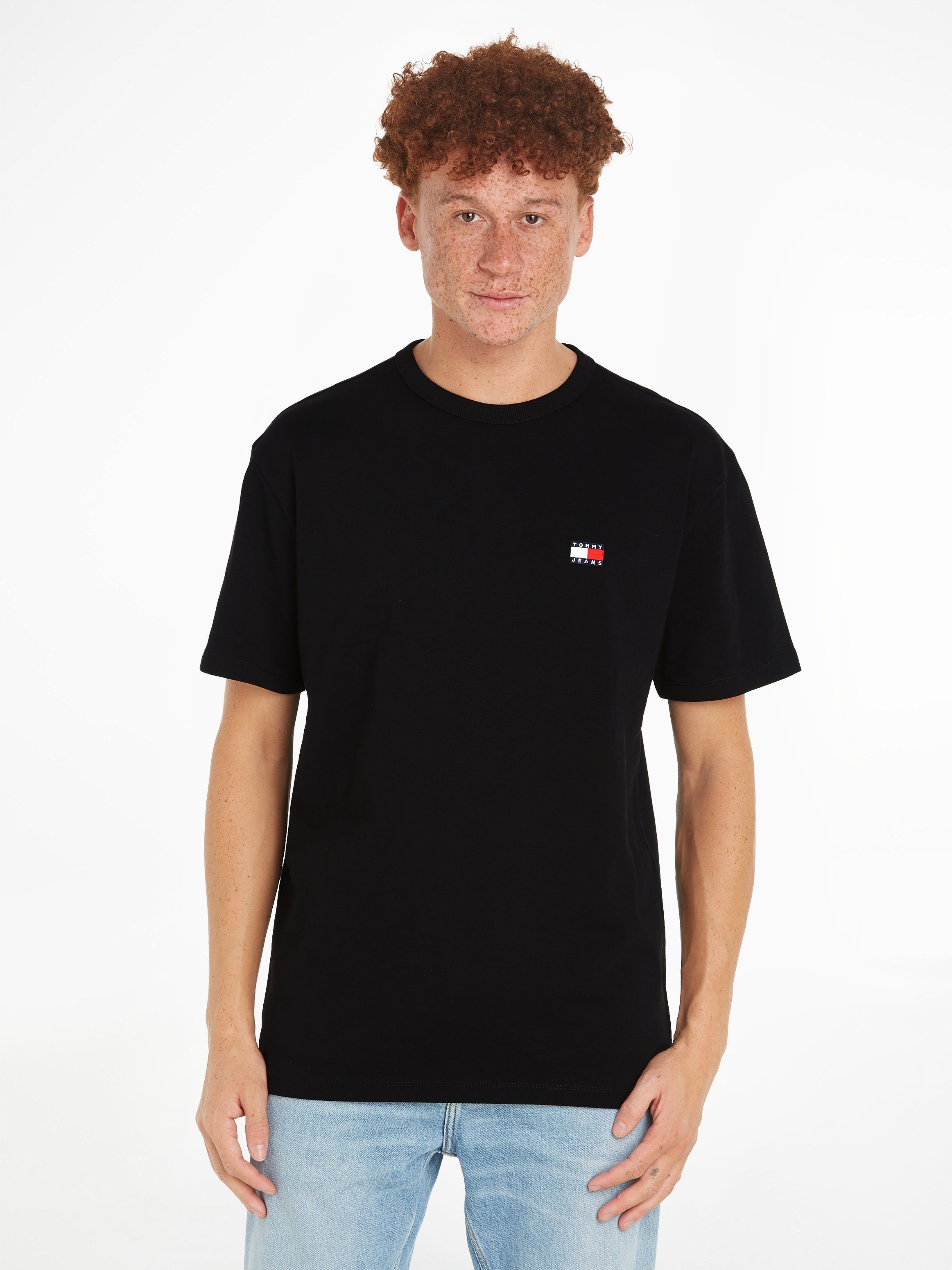 EXT T-Shirt REG Rundhalsausschnitt TJM mit Tommy BADGE Jeans TEE Black