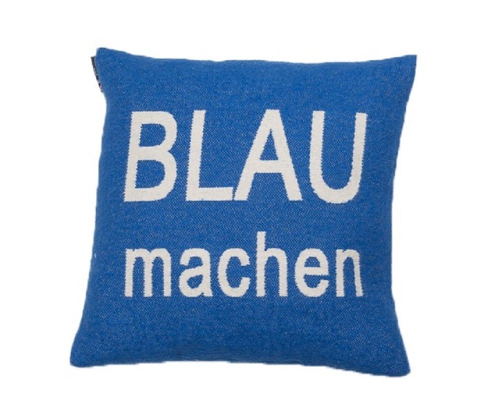 Kissenhülle Silvretta 'Blau machen' 40 x 40 cm Königsblau