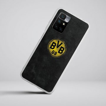 DeinDesign Handyhülle Borussia Dortmund BVB Fanartikel Grunge, Xiaomi Redmi 10 Silikon Hülle Bumper Case Handy Schutzhülle