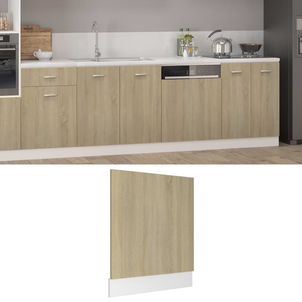 vidaXL Unterschrank Geschirrspülerblende Sonoma-Eiche 59,5x3x67 cm Holzwerkstoff
