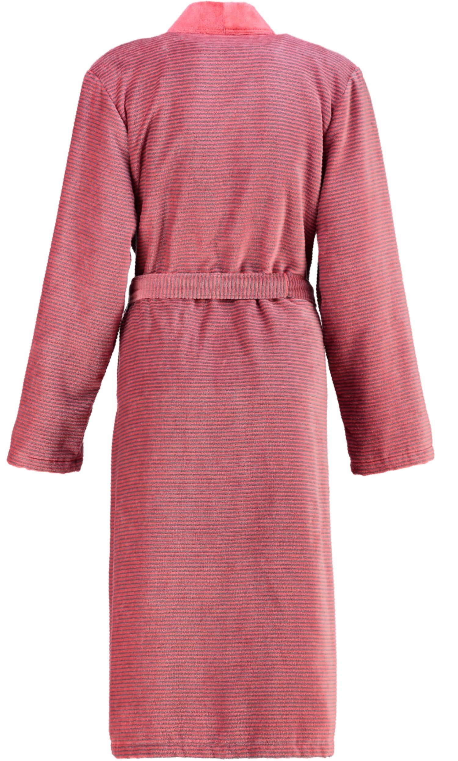 Cawö Damenbademantel, Langform, Baumwolle, Kimono-Kragen, Gürtel, günstig online kaufen