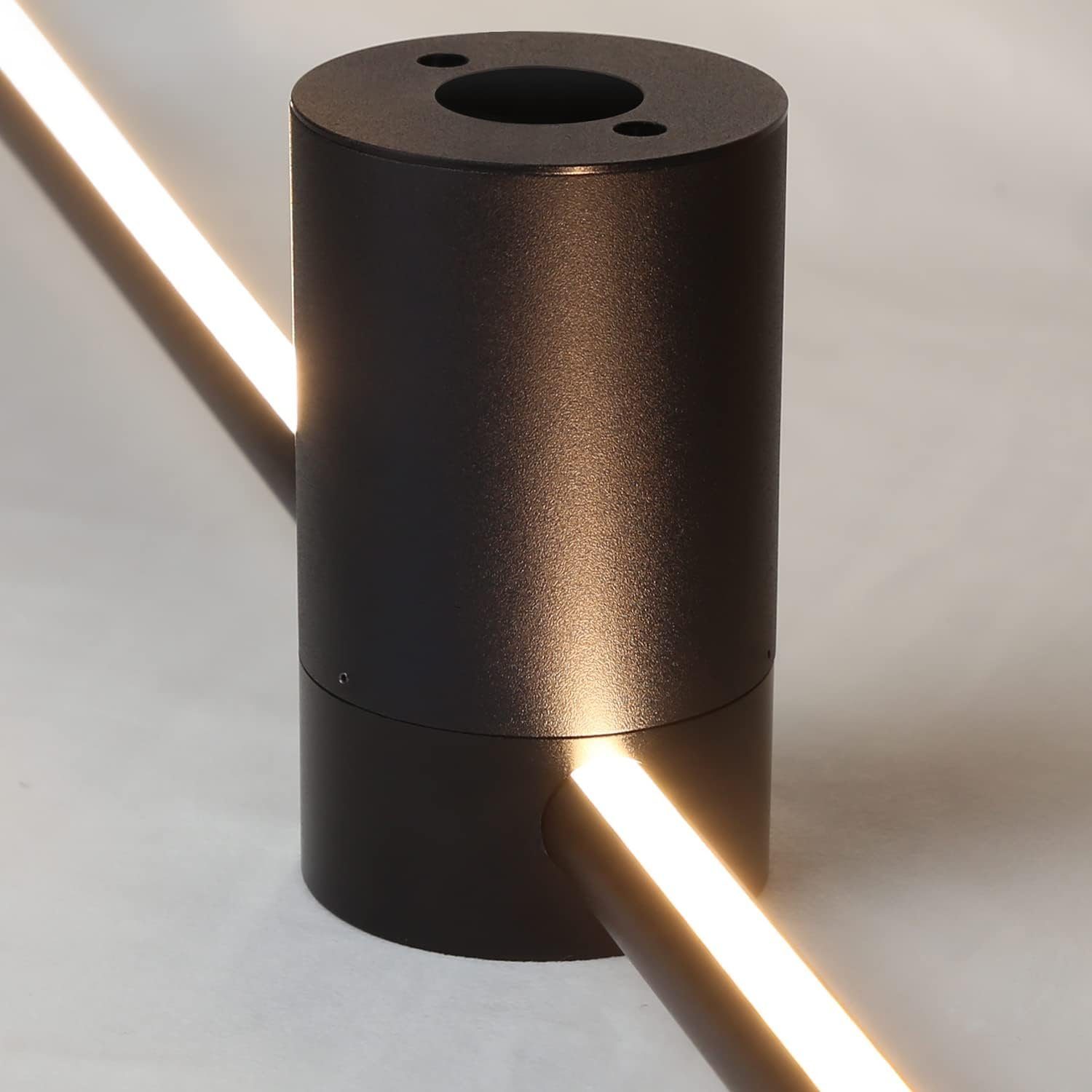 Lampada da parete led moderna per interni nera luce calda_voghion.com