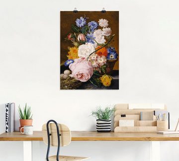 Artland Kunstdruck Rosen Winden Osterglocken Astern, Arrangements (1 St), als Leinwandbild, Wandaufkleber oder Poster in versch. Größen