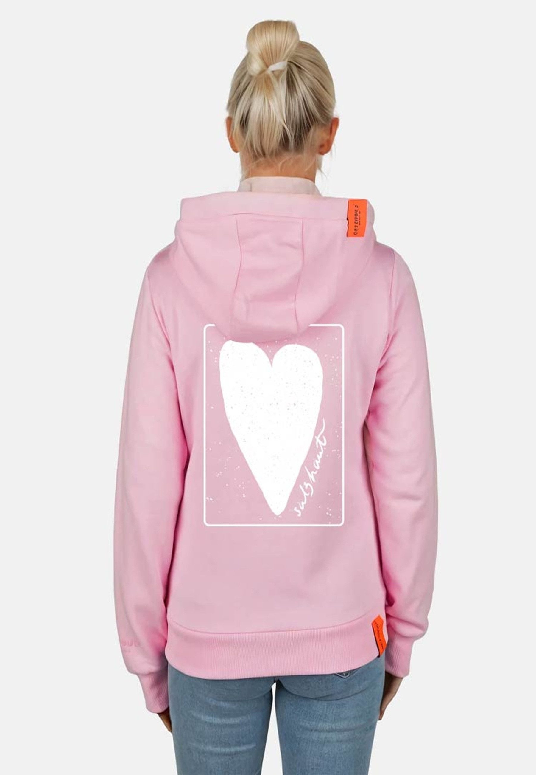 salzhaut Sweatjacke SÖÖTE - HERZ RÜCKEN Damen komfortabler Fit, nordisch klar – entspannter Look mit Haltung