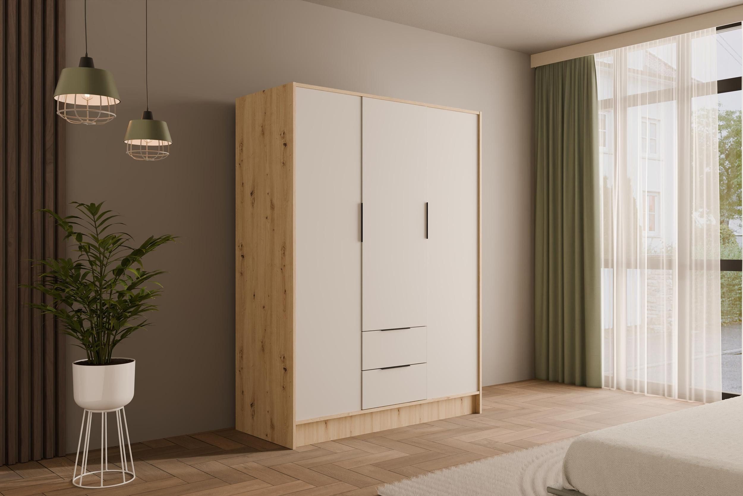 ALTDECOR Drehtürenschrank KOLIN (Kleiderschrank Garderobenschrank mit günstig online kaufen