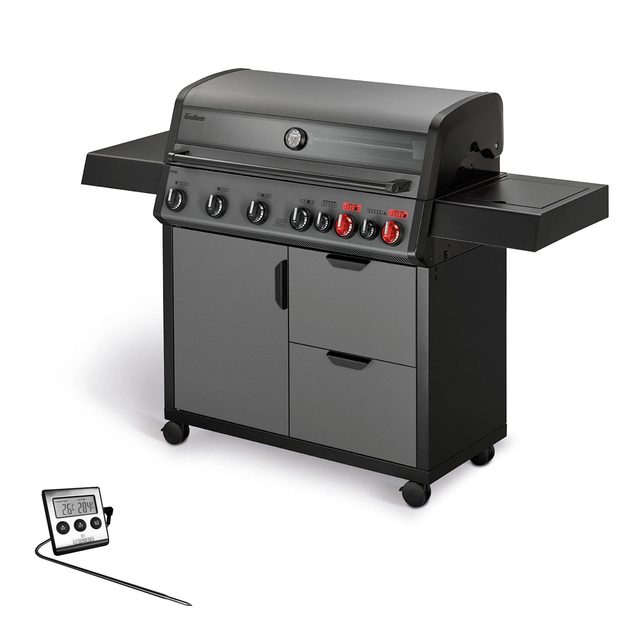 Enders® Gasgrill Hyde 6 SIKR Turbo II inkl. Fleischthermometer