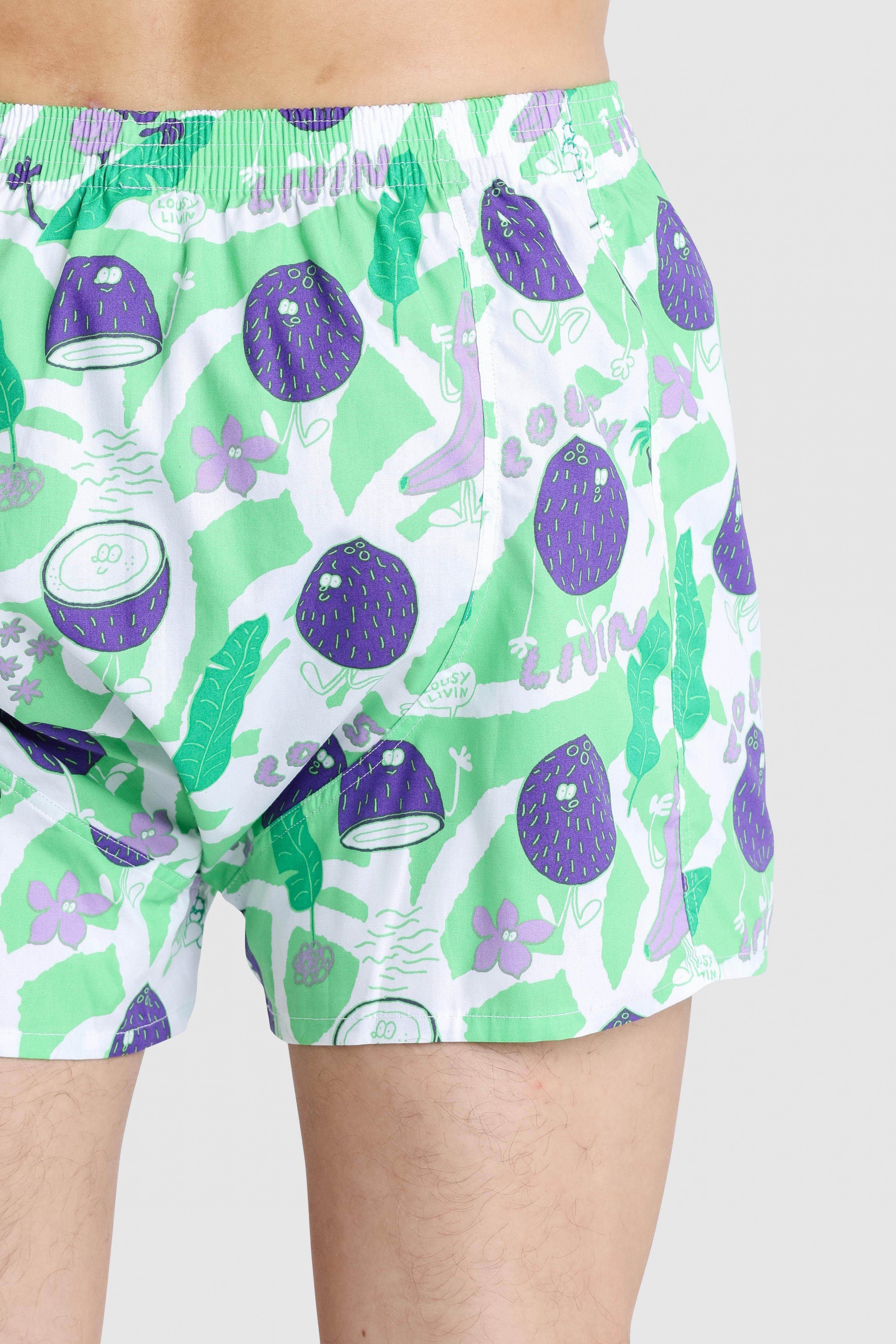 Lousy Livin Boxershorts Coconut & Cocktails mit buntem Allover-Print