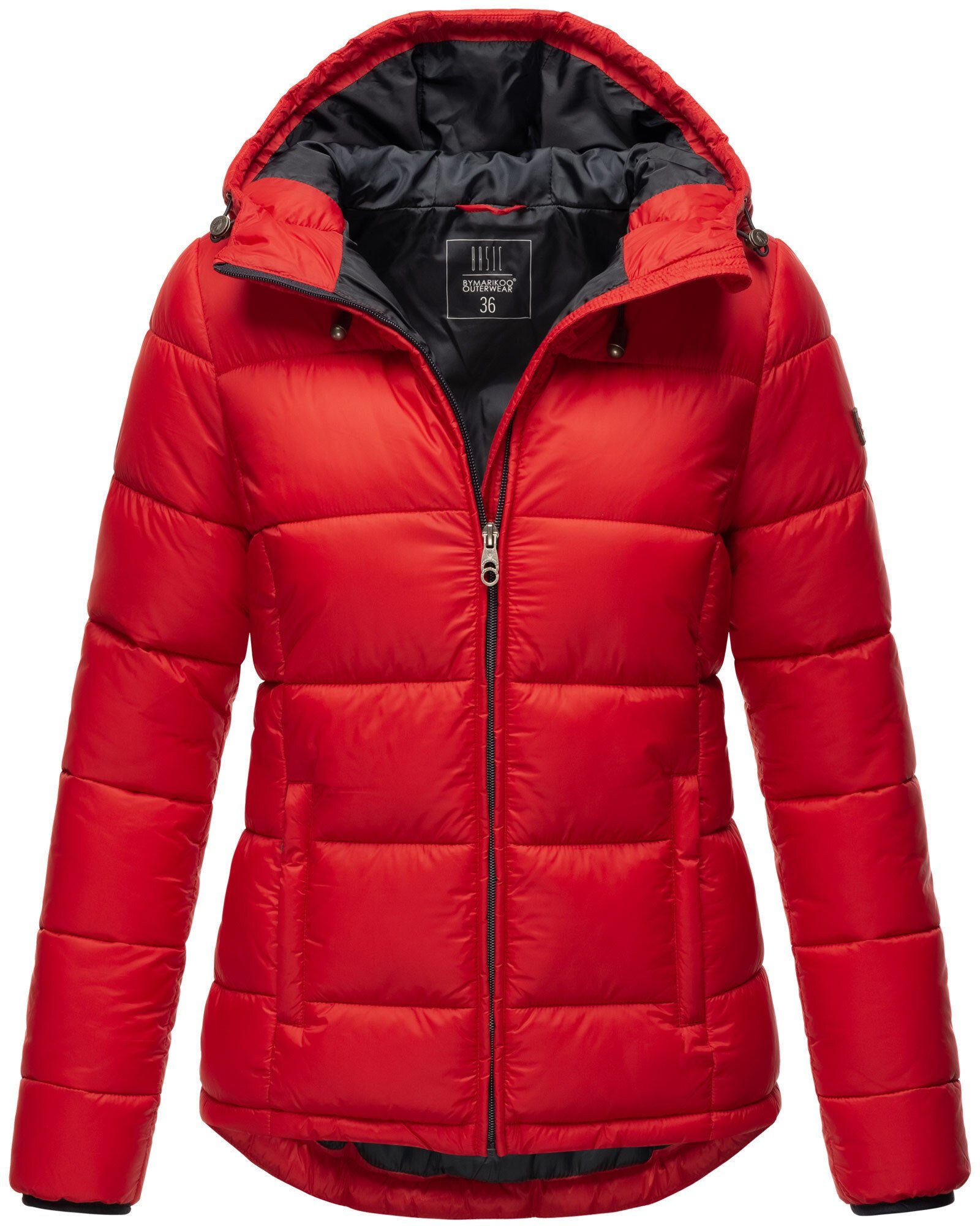 Leandraa mit Marikoo Outdoorjacke Kapuze Rot