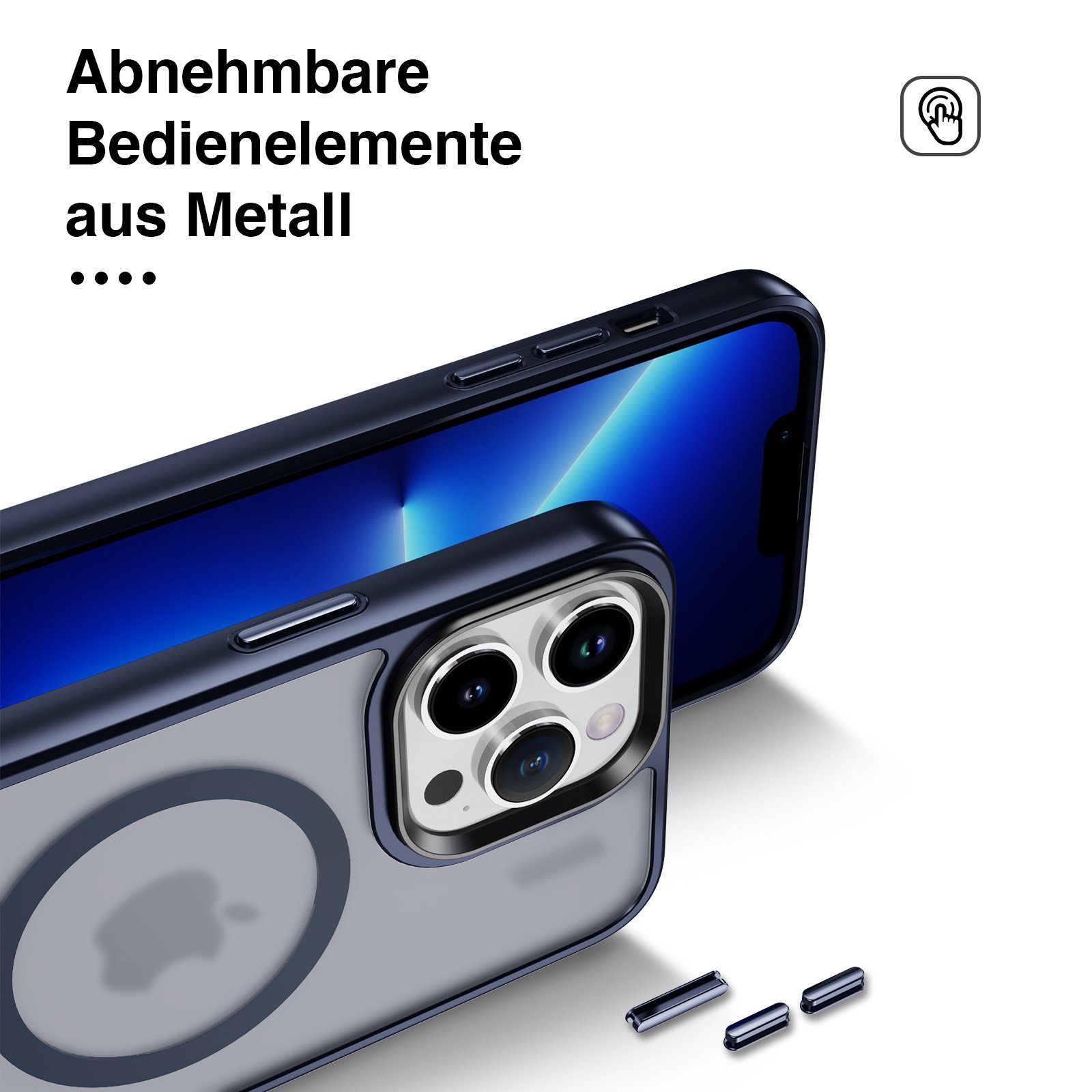 Tec-Expert Handyhülle Magnet Hülle für Apple iPhone 15 Pro 6.1 Zoll, 6.1, kompatibel zu Magsafe magnetisches Laden – Bild 5 von 5