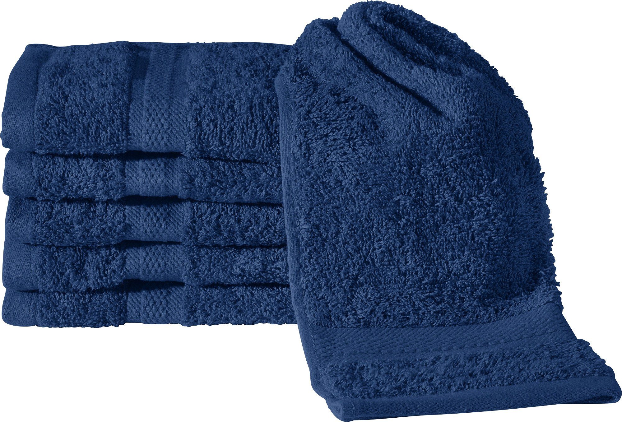REDBEST Gästehandtuch Gästetuch "Chicago" 6er-Pack, Frottier, Walk-Frottier Uni