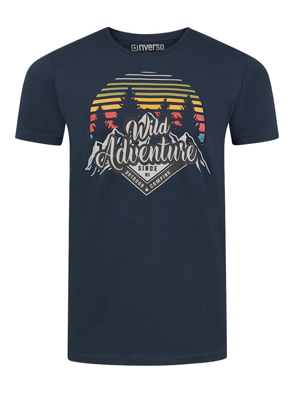 riverso Tshirt Herren Baumwolle Regular Fit RIVLukas günstig online kaufen