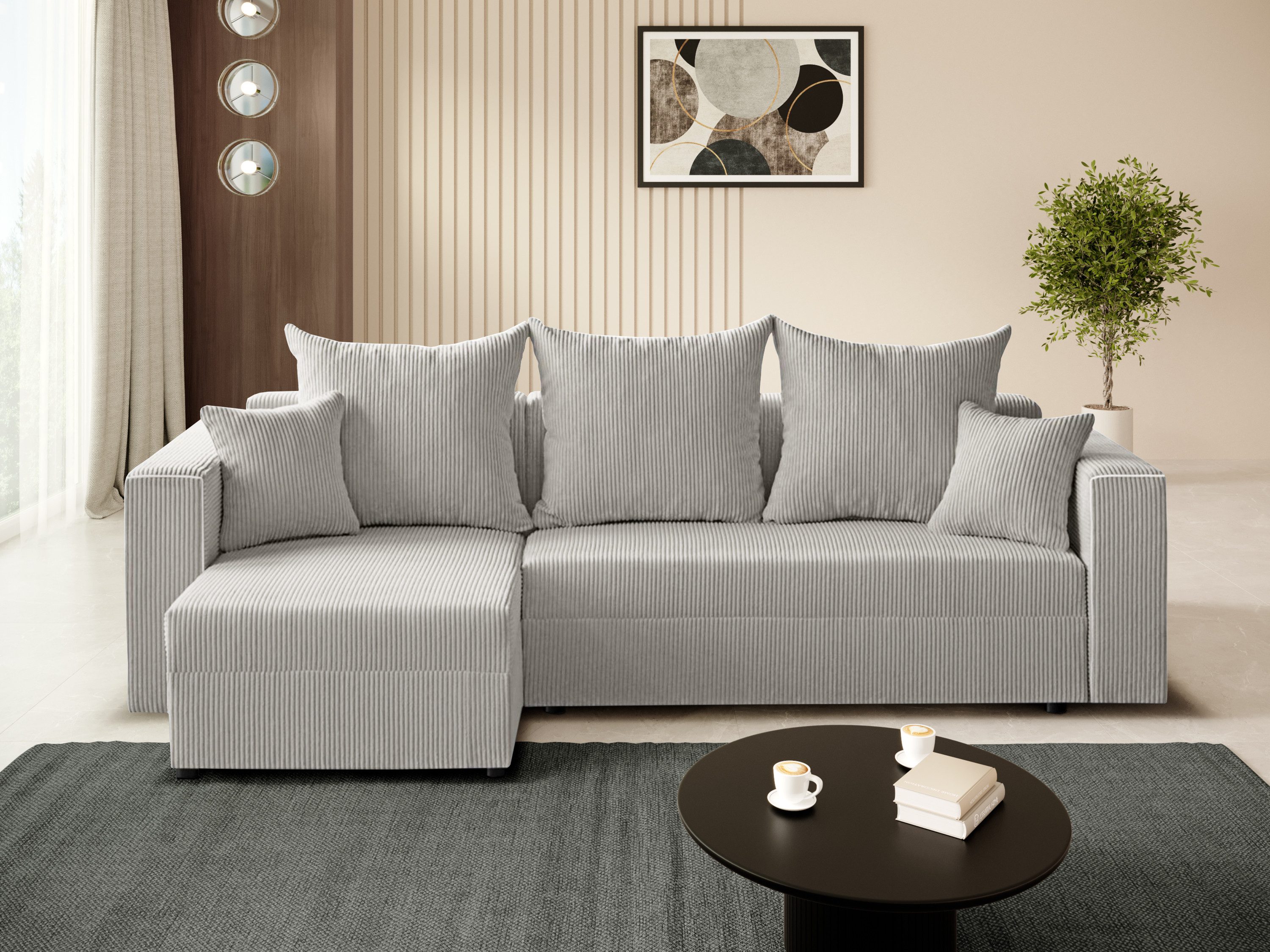 Beautysofa Ecksofa Ecksofa L Hugo – günstig online kaufen