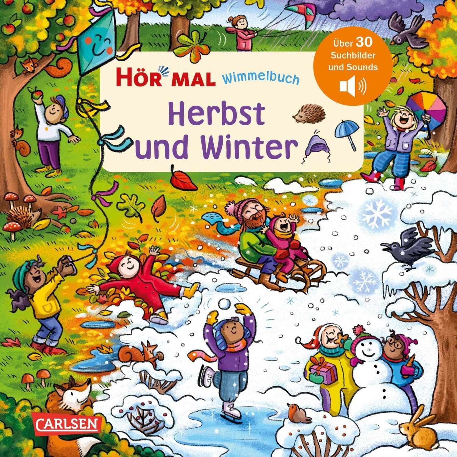 Hör mal (Soundbuch): Wimmelbuch: Herbst und Winter / Enni Bollin