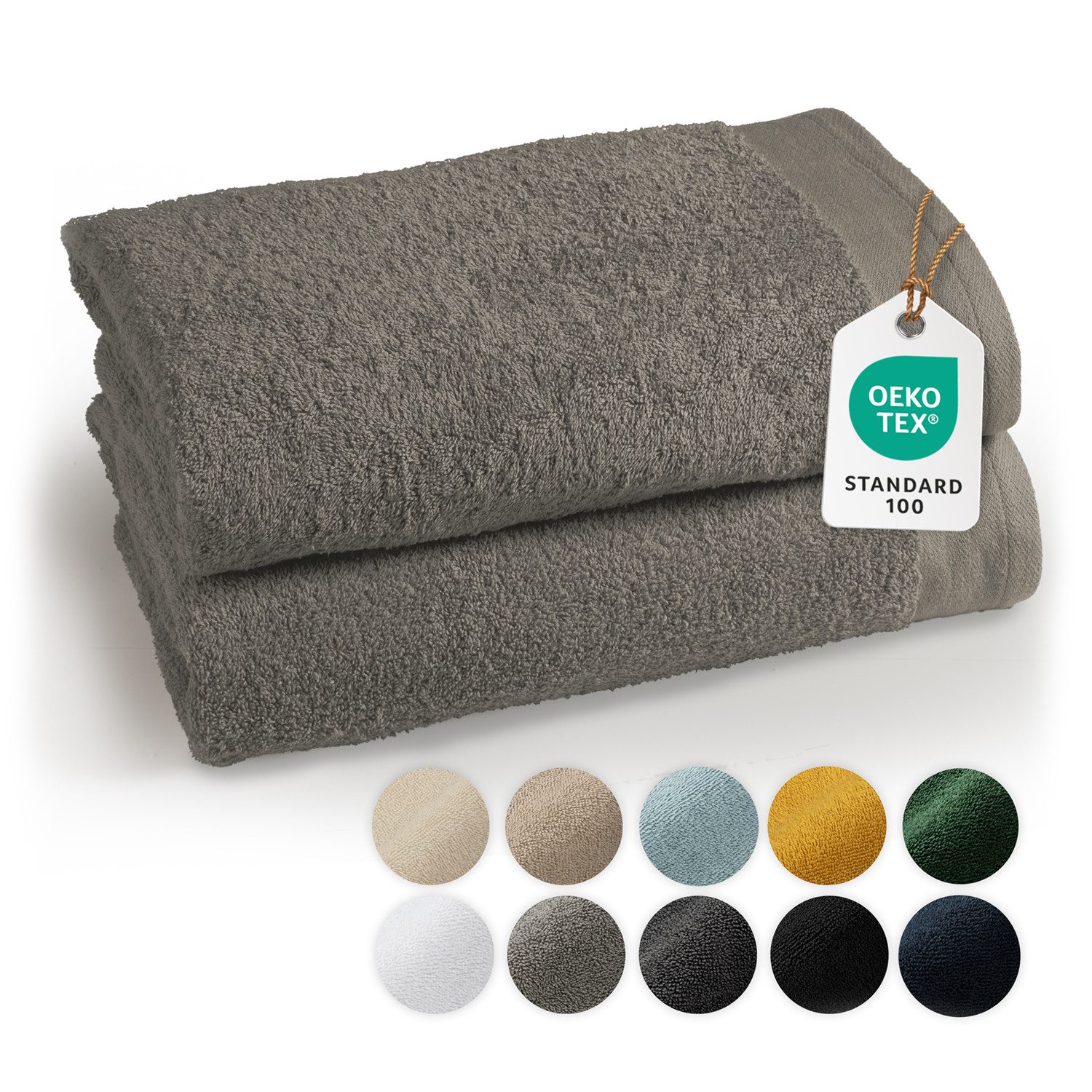 Blumtal Handtuch Premium 2-TLG. Saunatuch Set 80x200cm