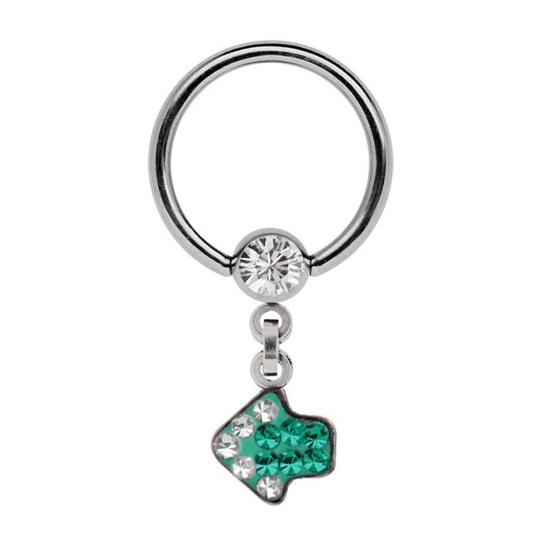 Adelia´s Intimpiercing Piercing Intimpiercing , Mit 5 mm Strasskugel in klar