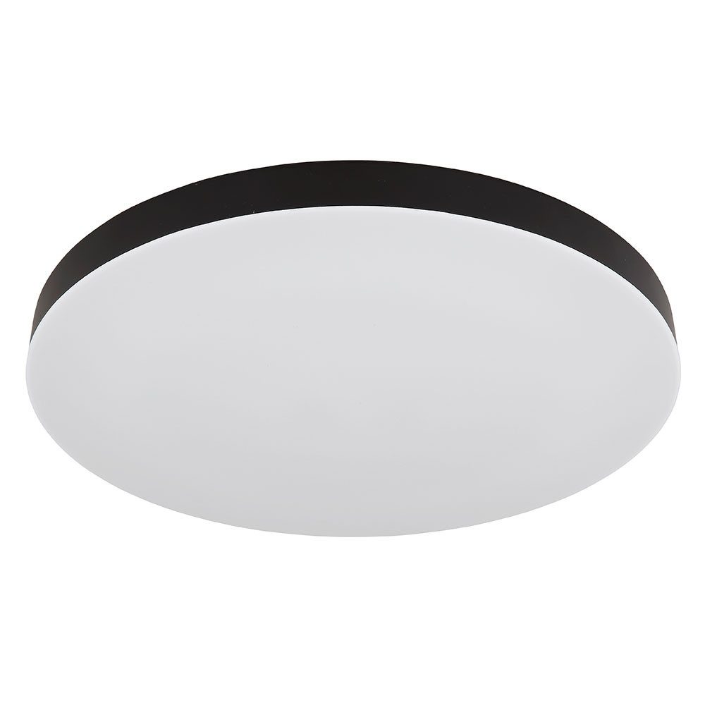 GLOBO LIGHTING LED Deckenleuchte, LED-Leuchtmittel fest verbaut, Warmweiß, Deckenlampe Deckenleuchte Wohnzimmerlampe schwarz LED