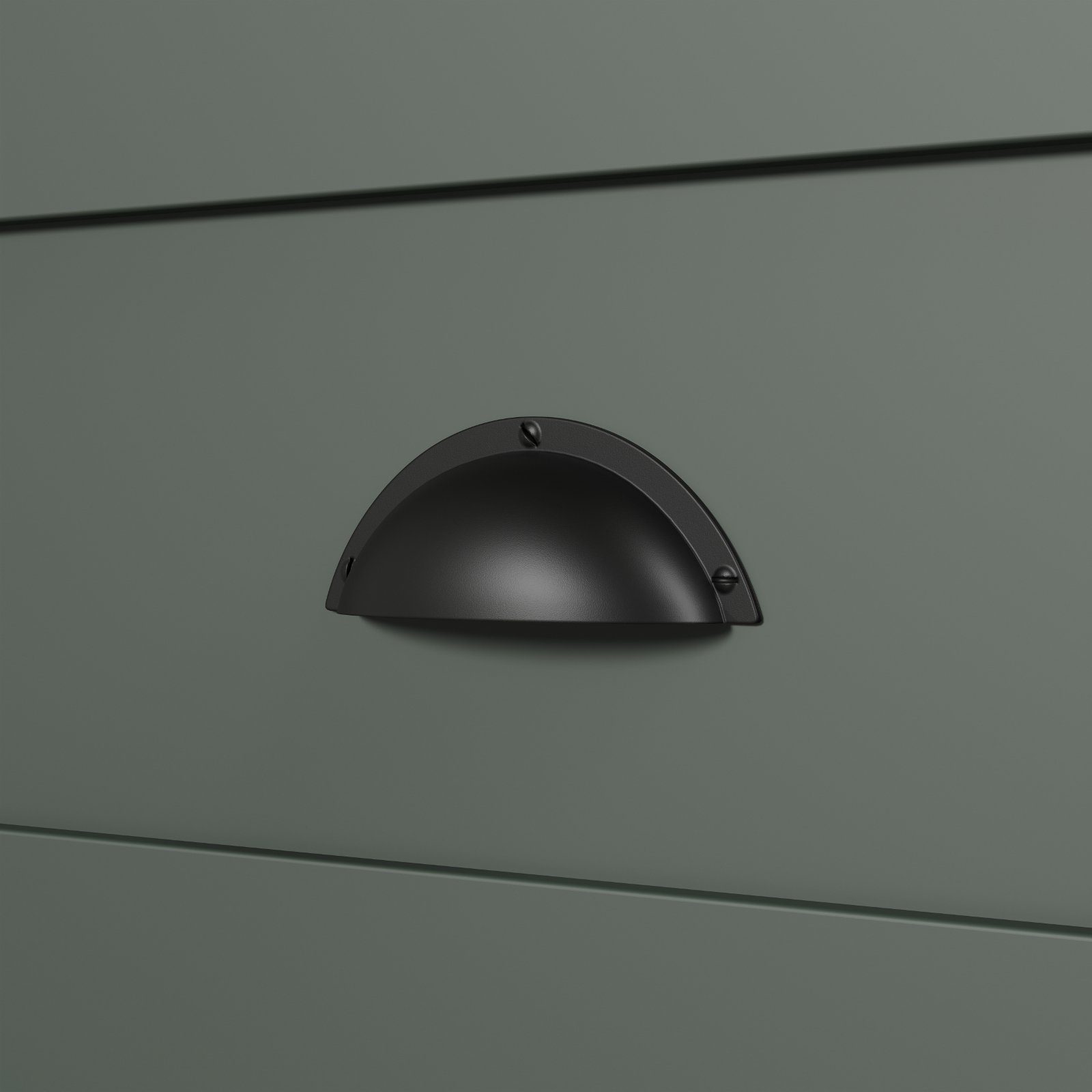 trendteam Garderobenschrank Stanton (Garderobe in Landhaus grün, 77 x 198 cm) mit Spiegeltür