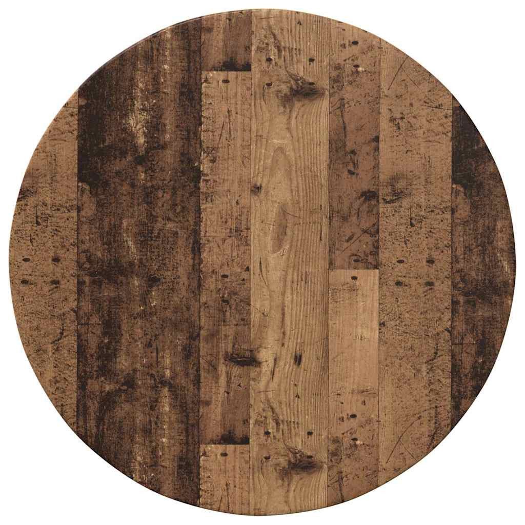 vidaXL Tischplatte Tischplatte Ø 60 x 1,5 cm Rund Holzwerkstoff Altholz (1 St)