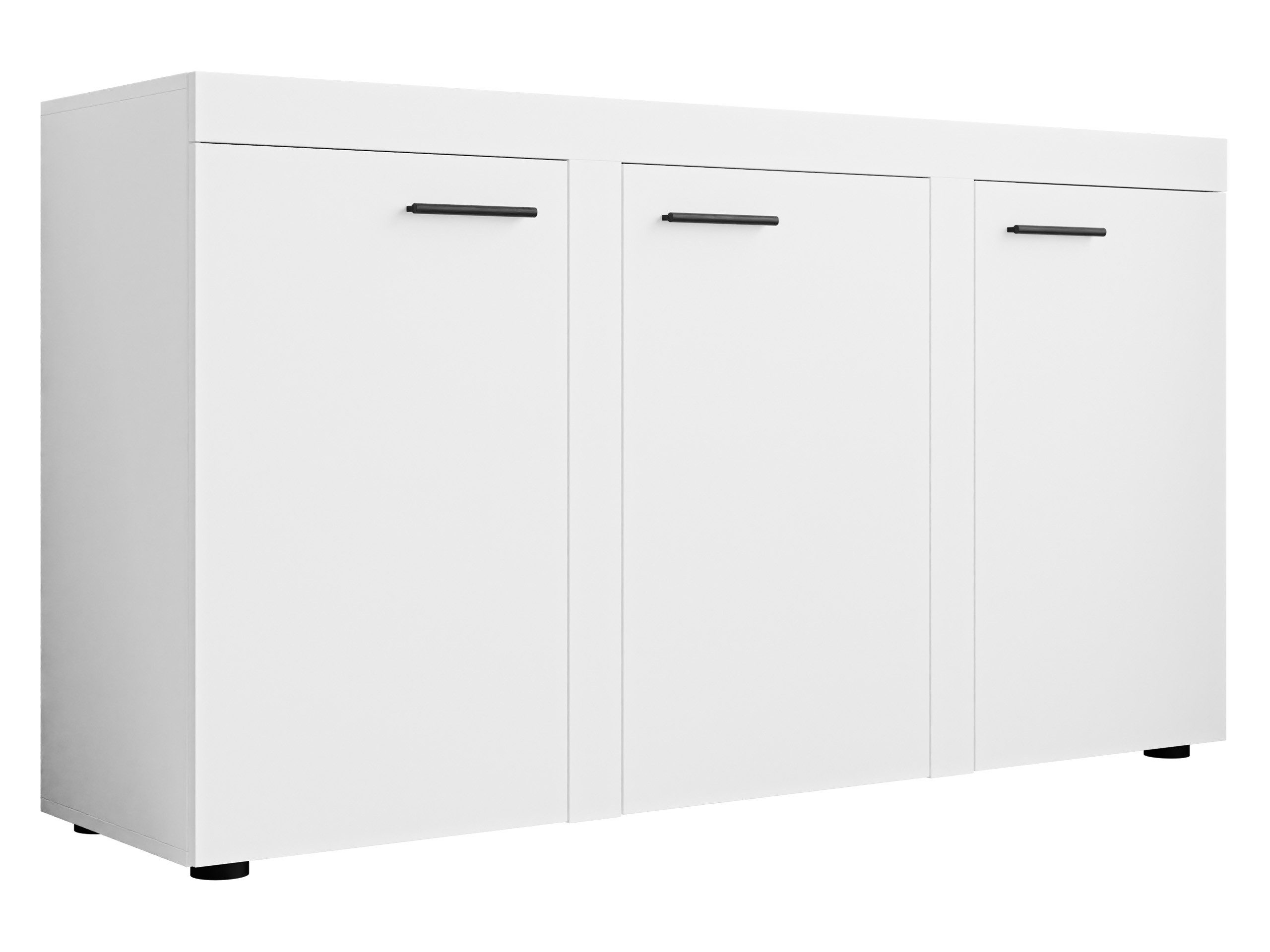 MIRJAN24 Kommode Rumba 3F2 (mit drei Türen), geometrischen Griffen, 149x40x80 cm