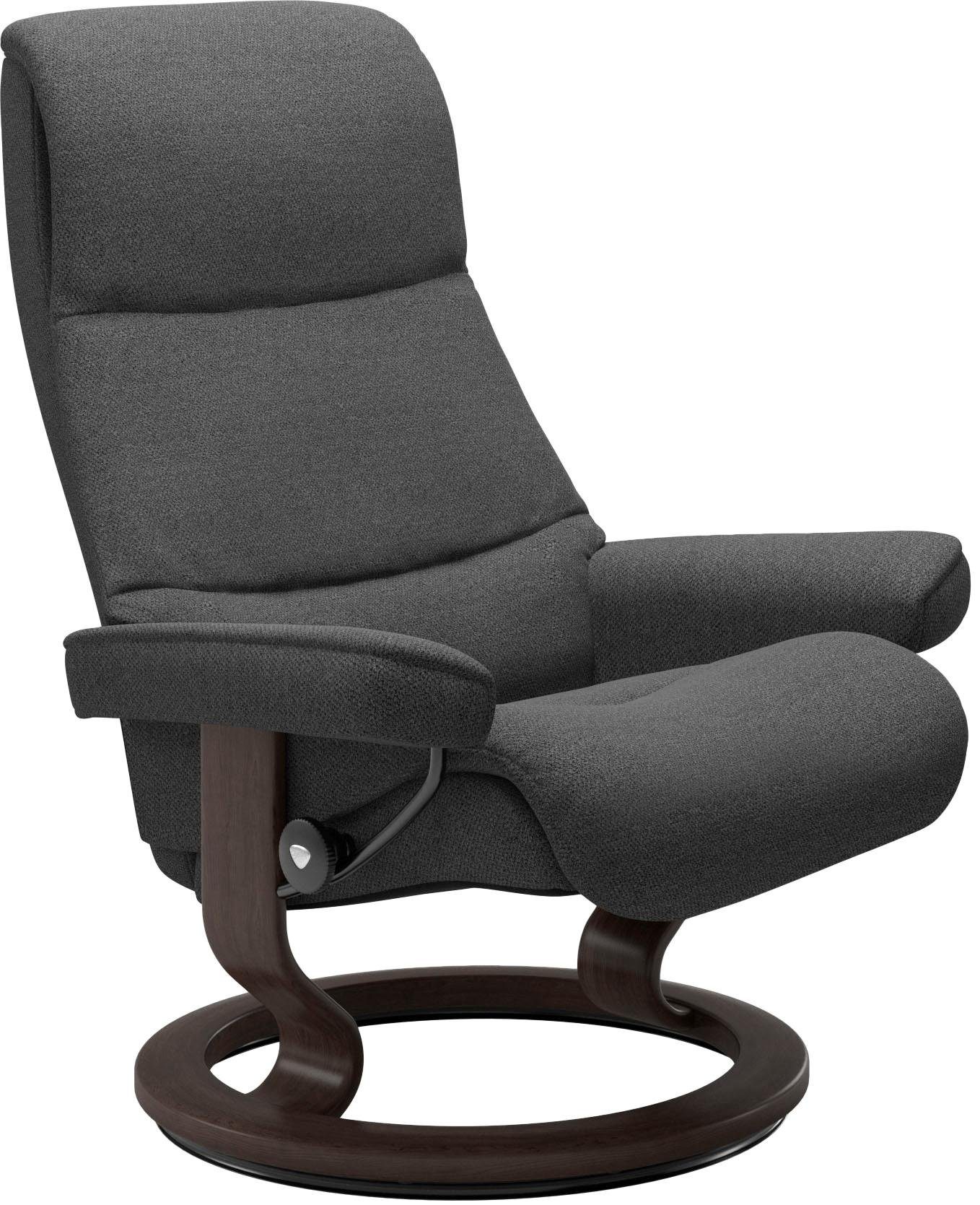 Stressless® Relaxsessel View (Set, Relaxsessel Größe M,Gestell Base, Hocker), mit Wenge mit Classic