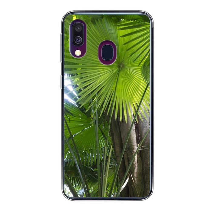 MuchoWow Handyhülle Tropischer Regenwald Handyhülle Samsung Galaxy A40 Smartphone-Bumper Print Handy
