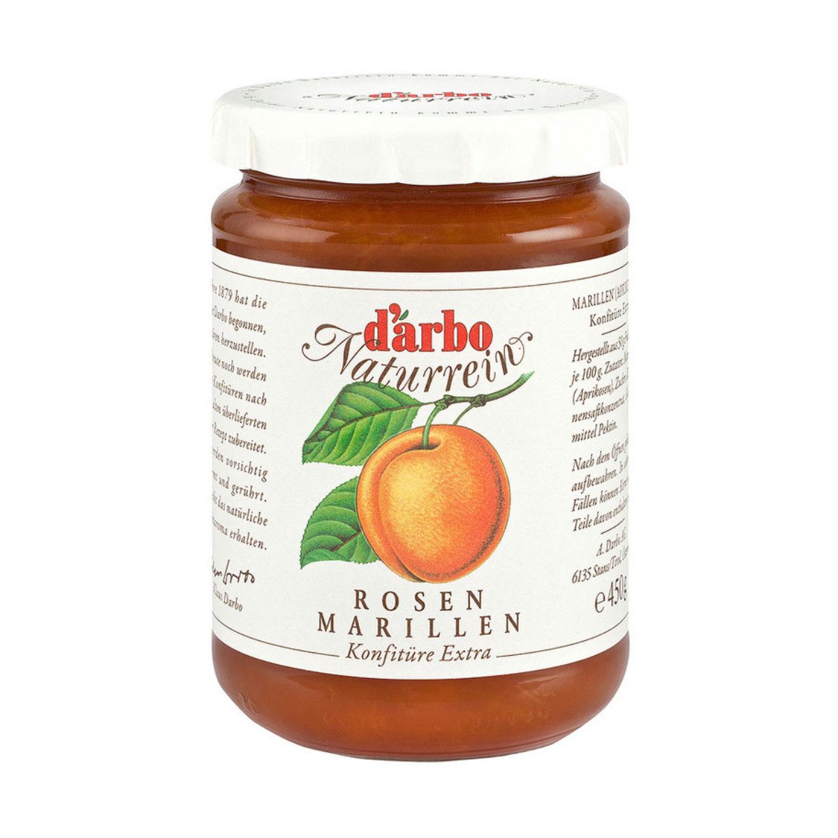 darbo Fruchtaufstrich, Darbo Rosenmarille Aprikosen Konfitüre Extra Fruchtaufstrich 450g